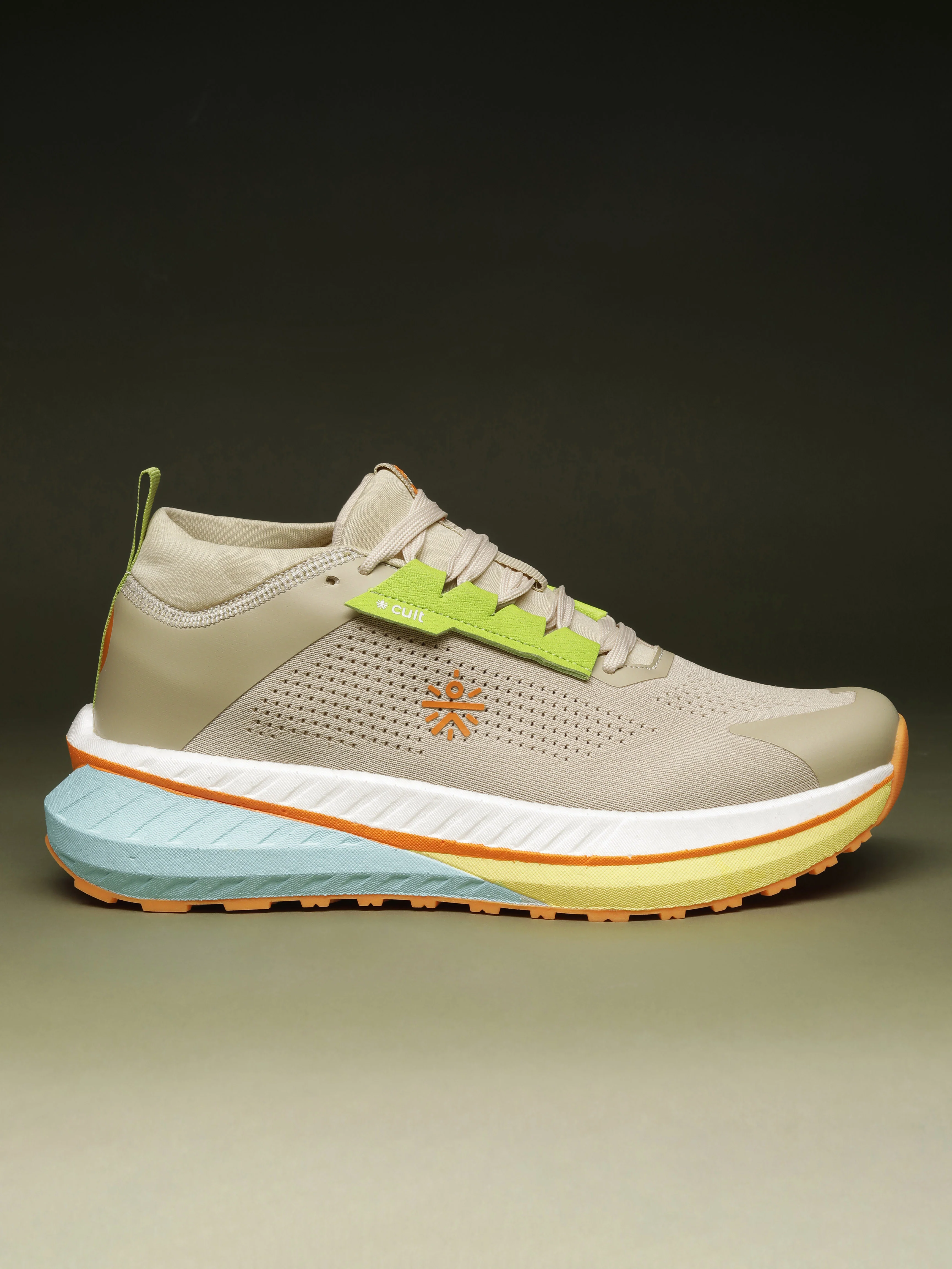 cult Men's GlideMax Trail Running Shoes - Beige - Image 3