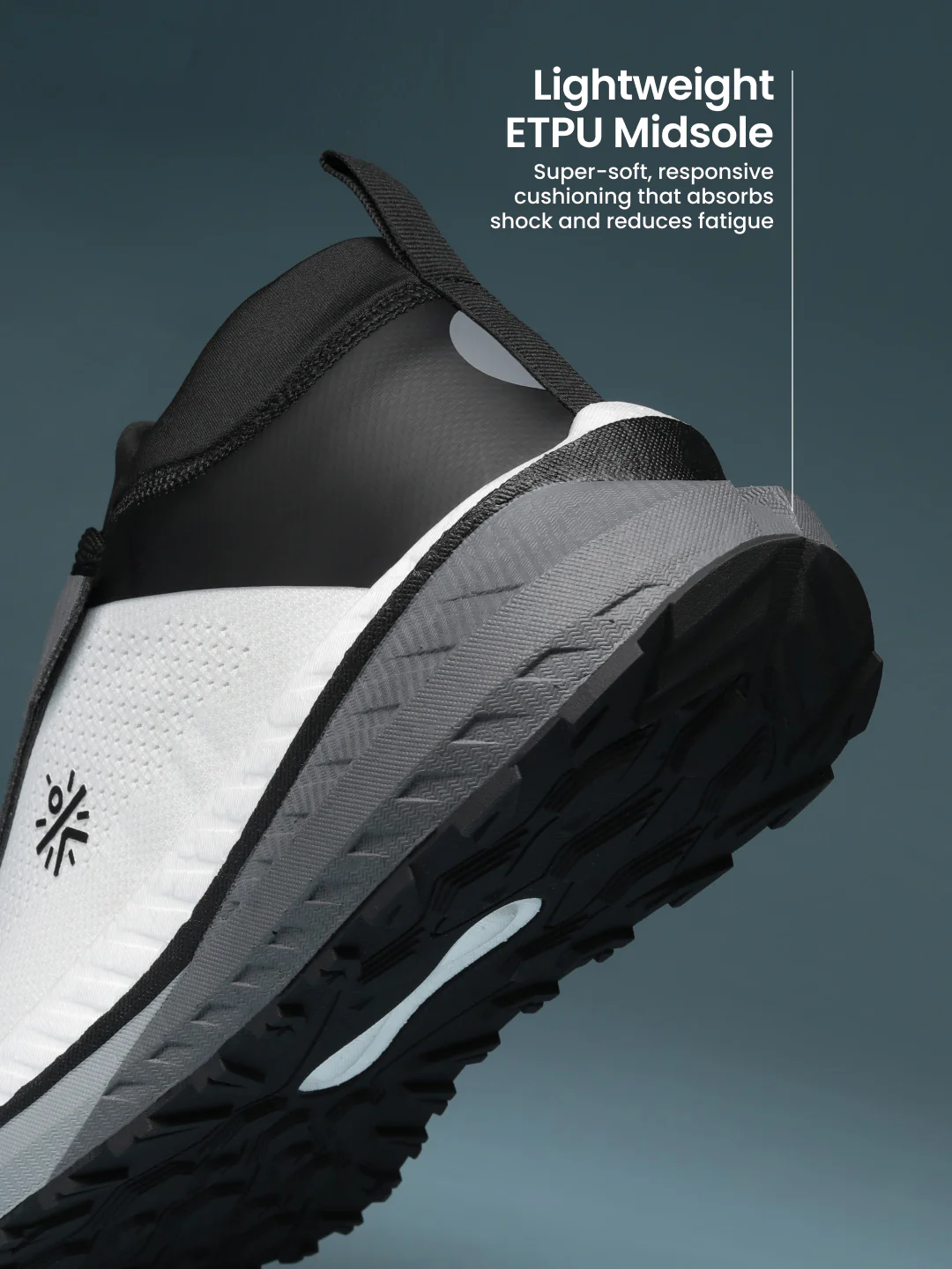 cult Men's GlideMax Trail Running Shoes - White/Black - Image 6