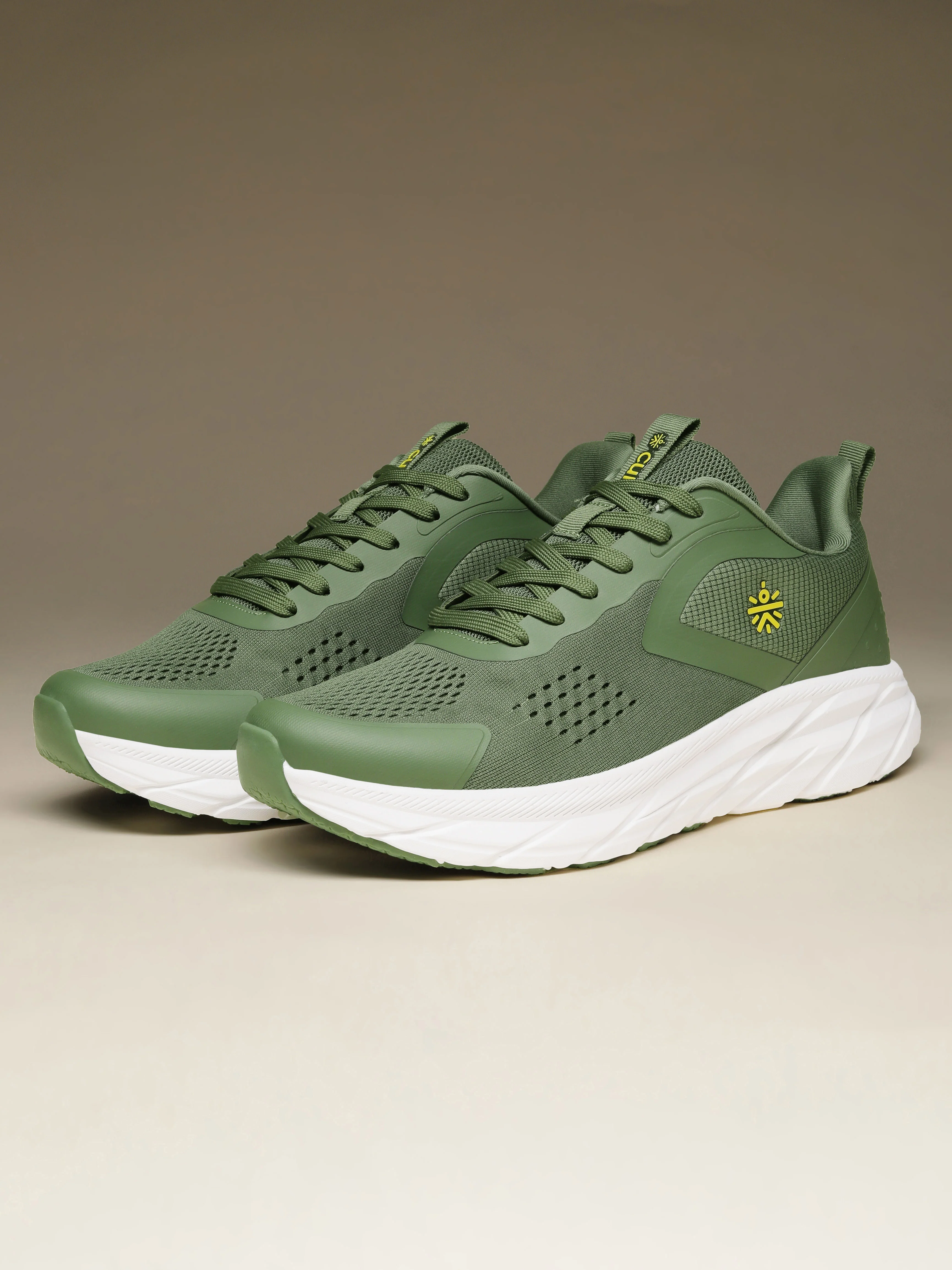 cult Men's GlideMove Running Shoes - Olive - Image 12