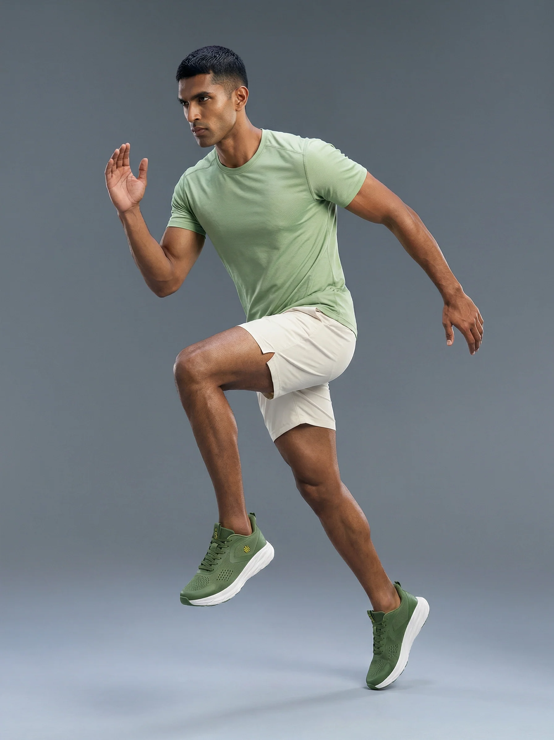 cult Men's GlideMove Running Shoes - Olive - Image 2
