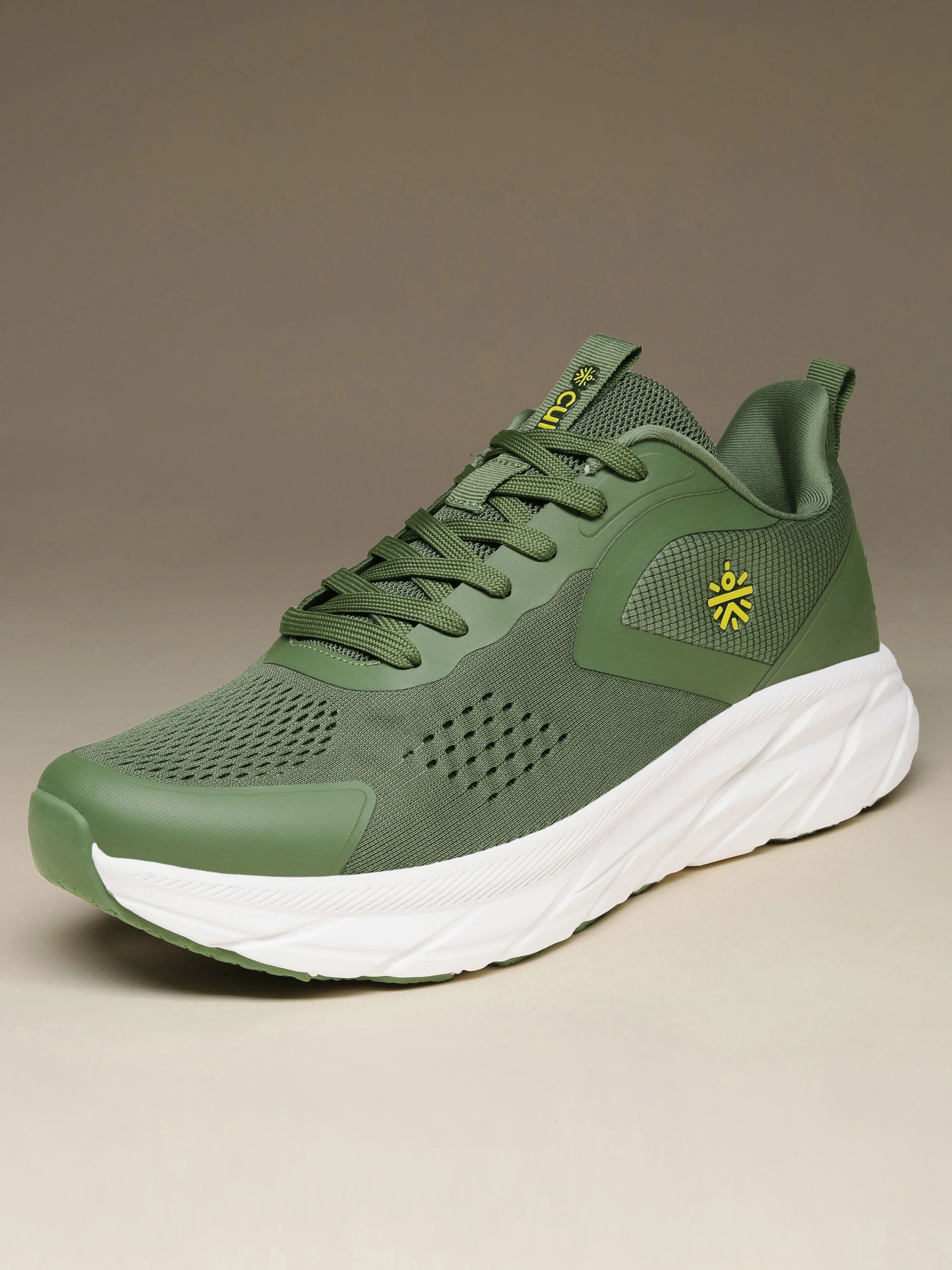 cult Men's GlideMove Running Shoes - Olive - Image 4