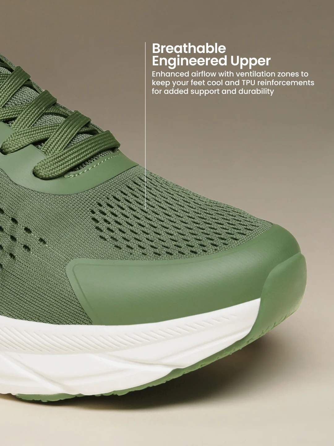 cult Men's GlideMove Running Shoes - Olive - Image 5