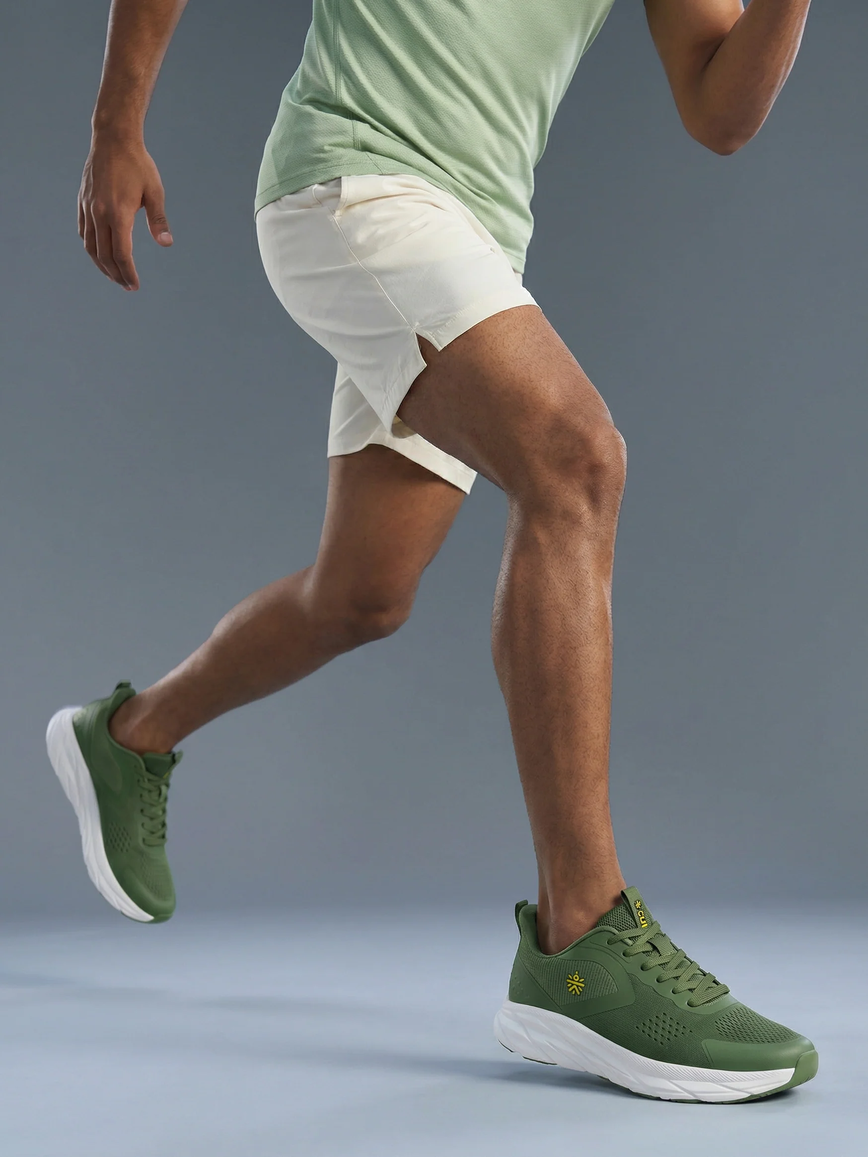 cult Men's GlideMove Running Shoes - Olive - Image 7