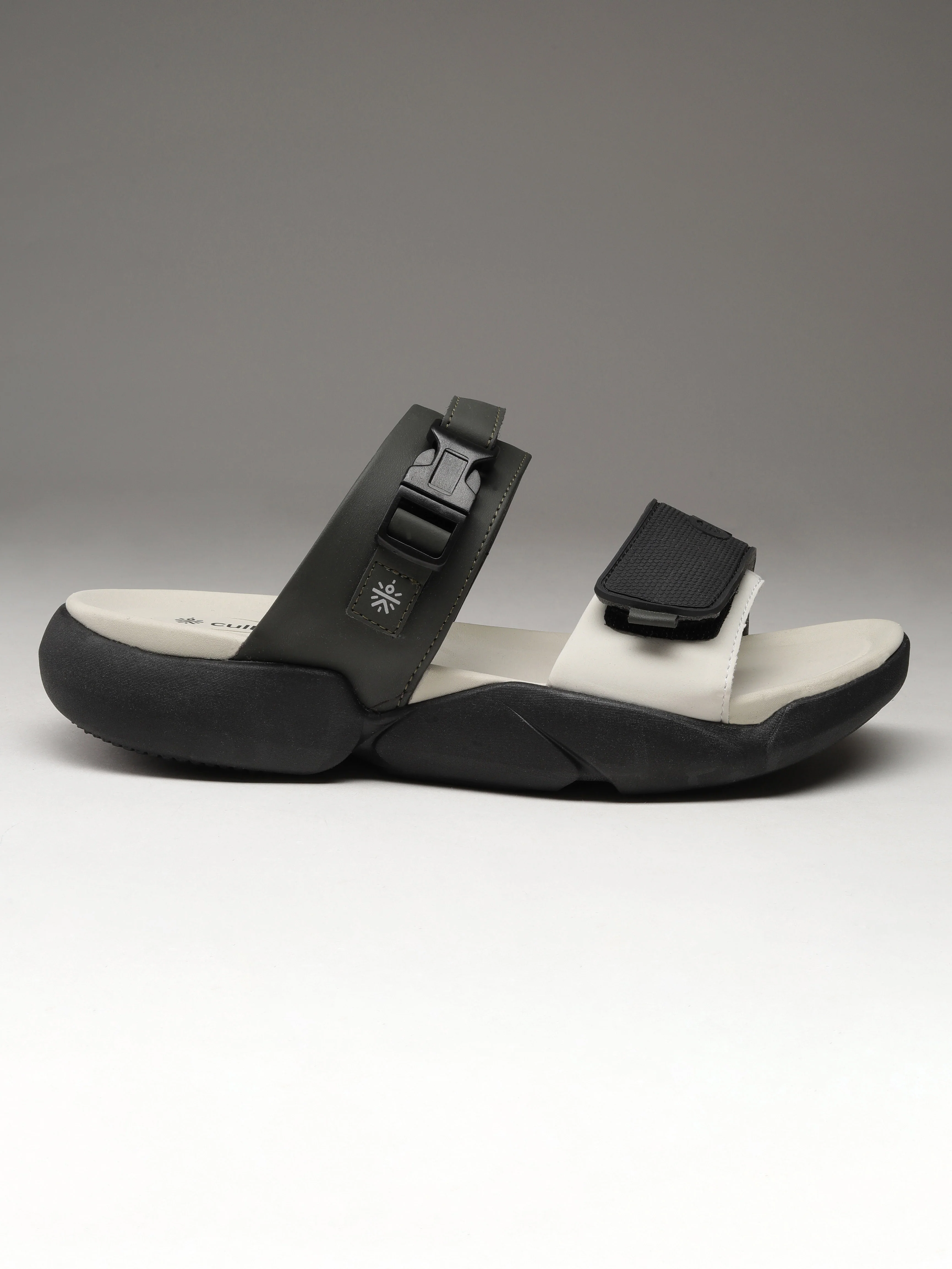 cult Men's GripFlex Sliders - Beige/Olive - Image 3