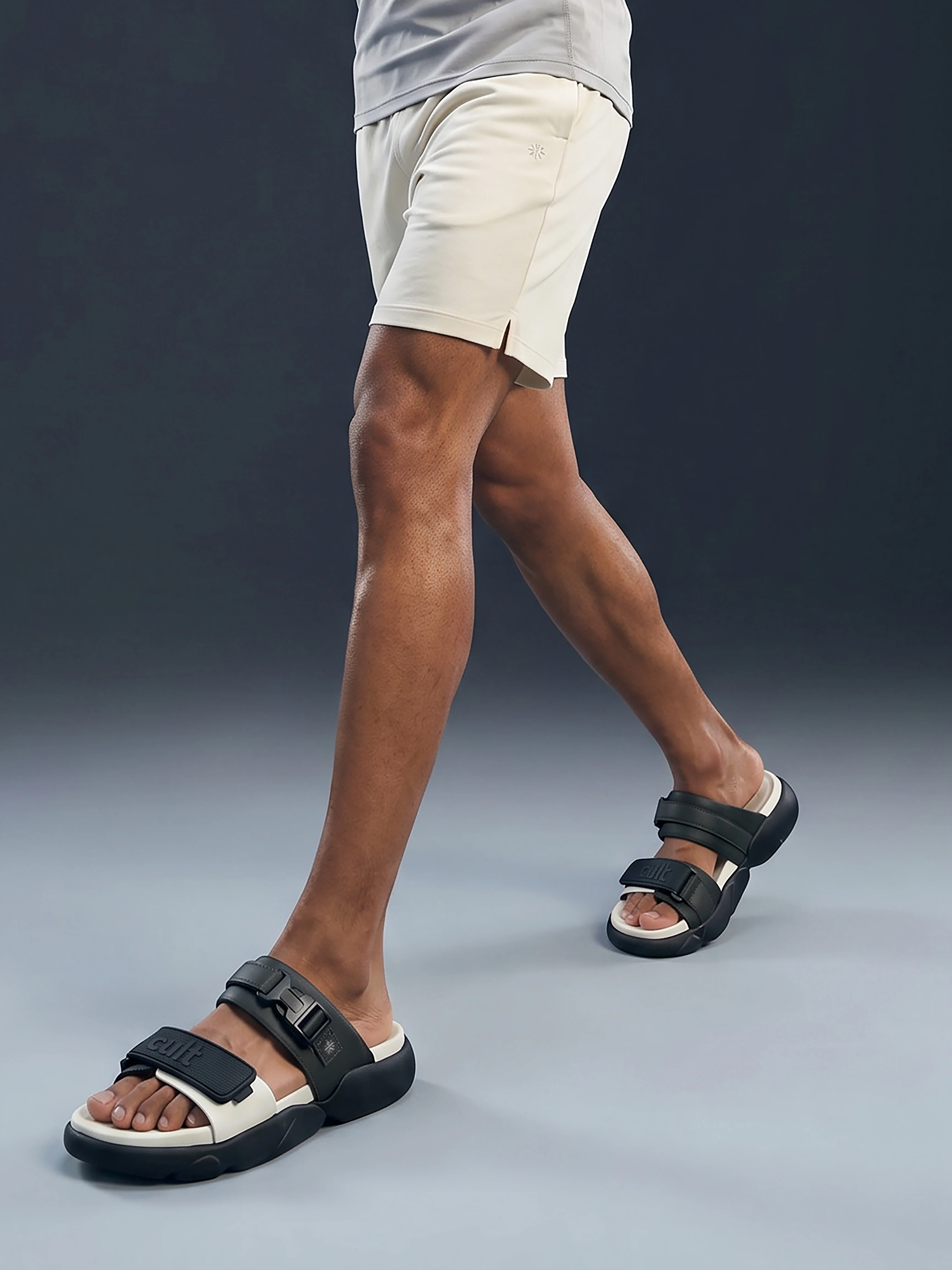 cult Men's GripFlex Sliders - Beige/Olive - Image 7