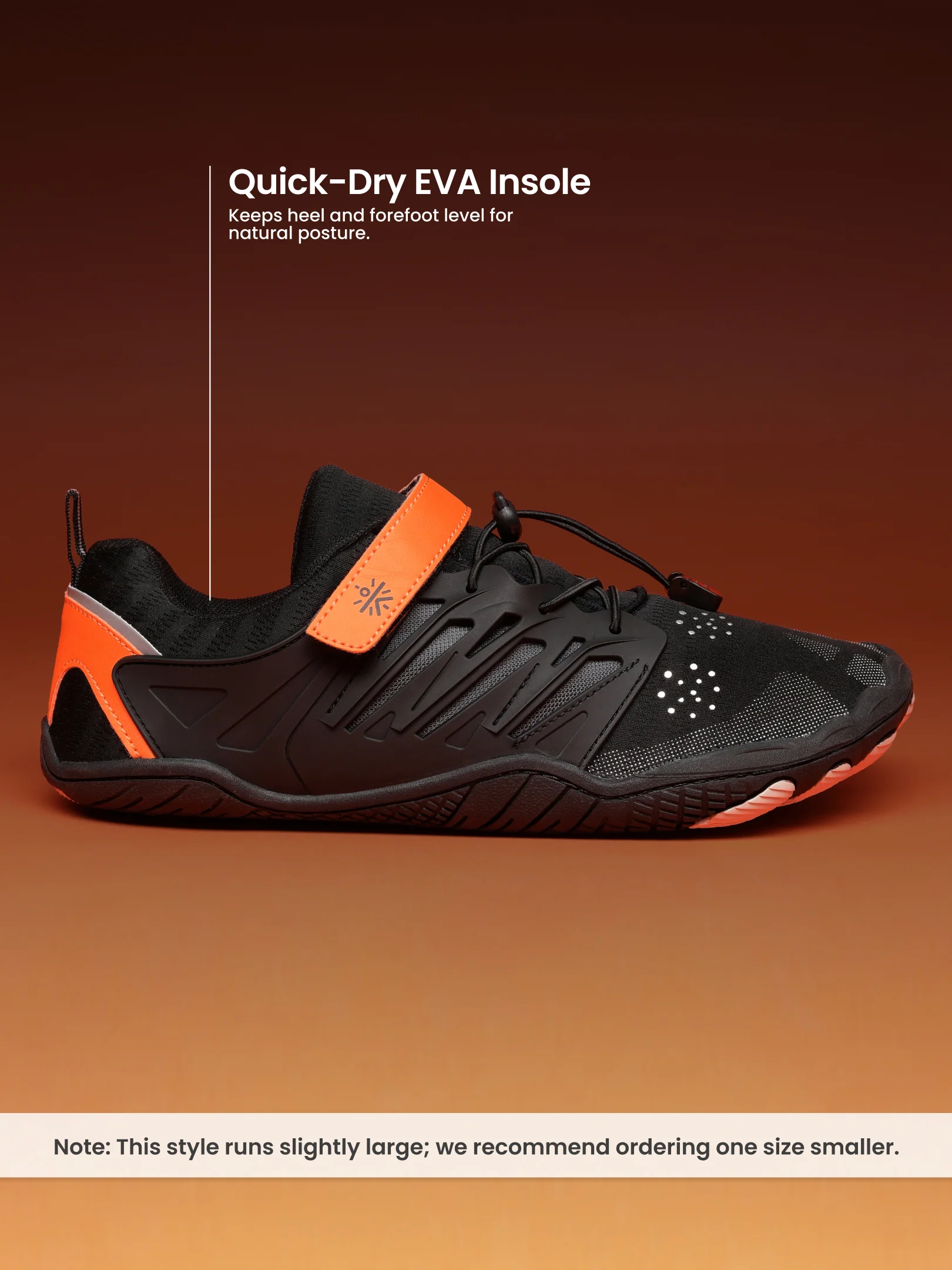 cult Men's HydroLite Barefoot Water Sport Shoes - Orange - Image 3