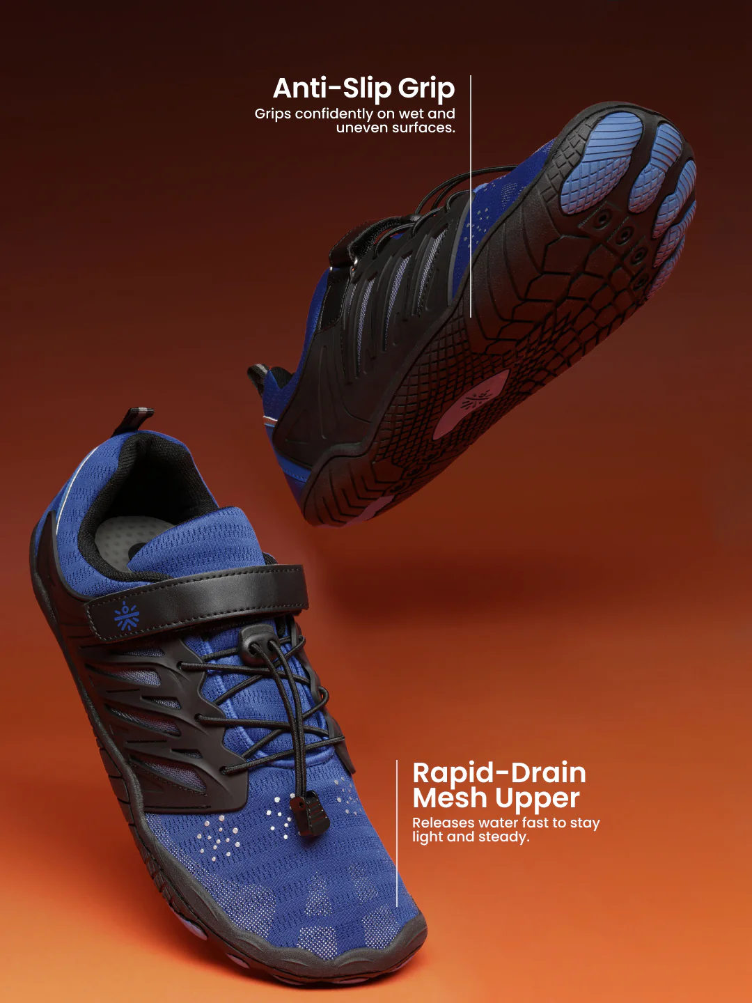 cult Men's HydroLite Barefoot Water Sport Shoes - R.Blue - Image 5