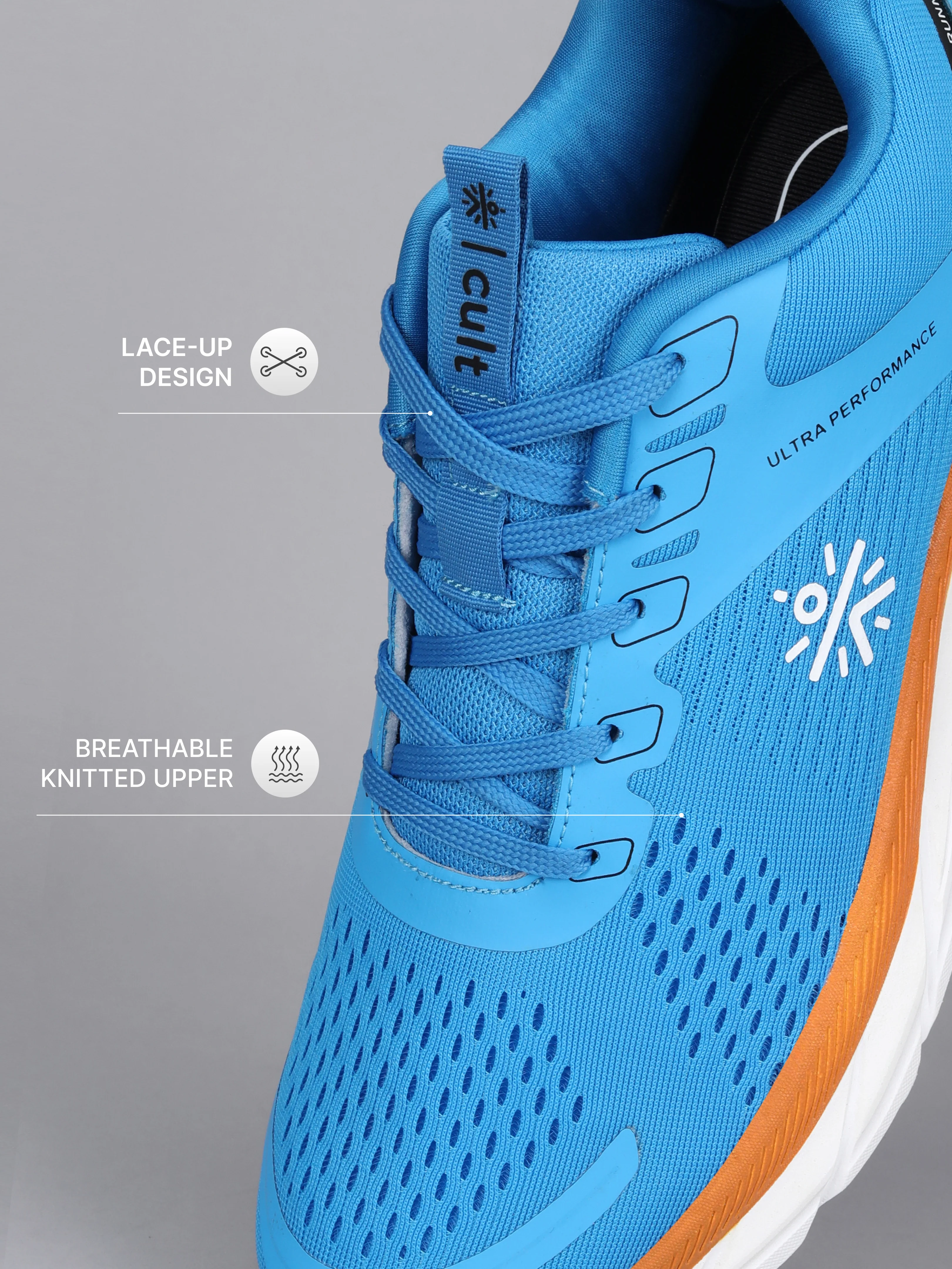 Cult Men's Hyperion Running Shoes - Sky Blue - Image 4