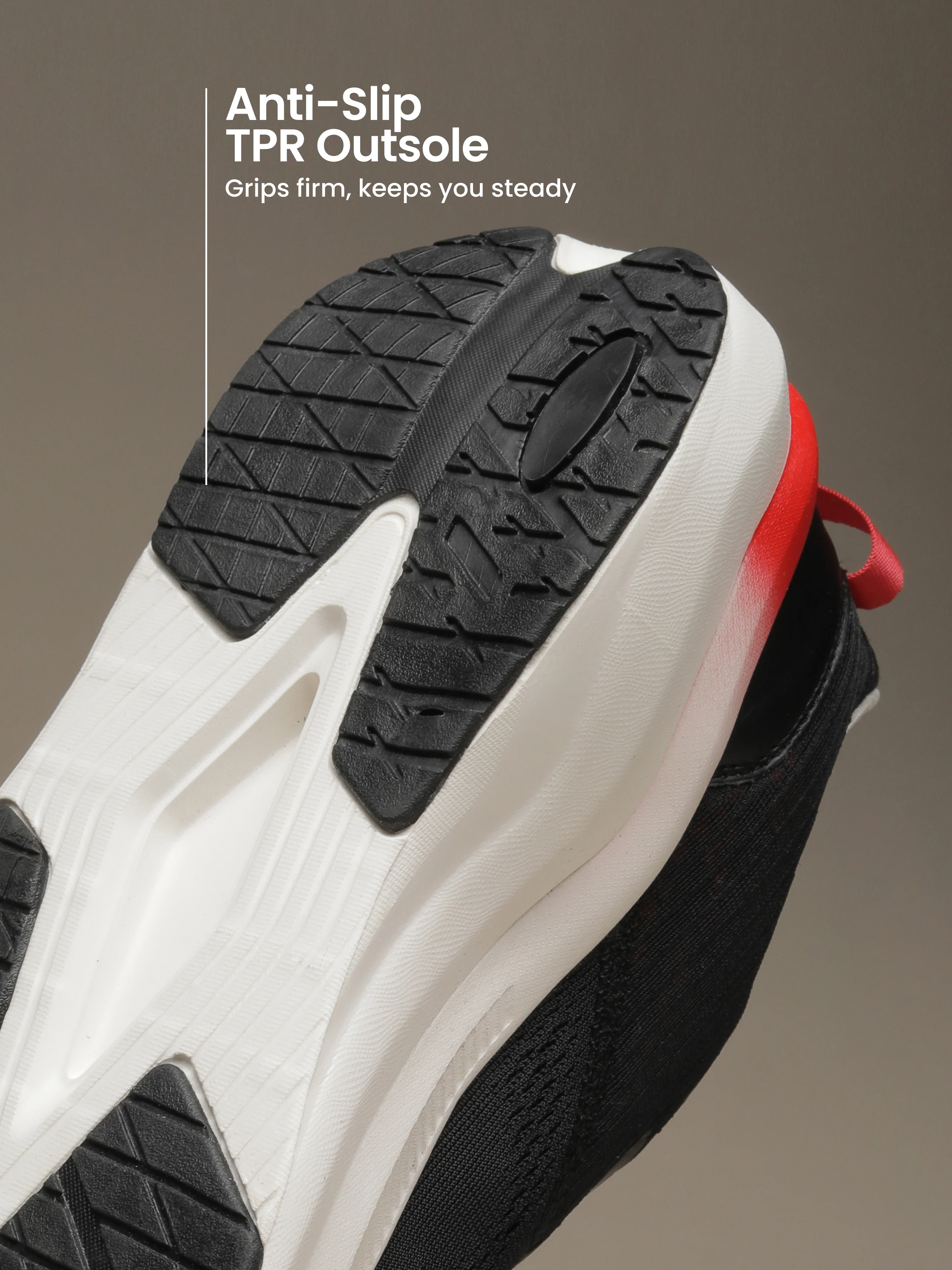 cult Men's Kairo Running Shoes - Black/Red - Image 5