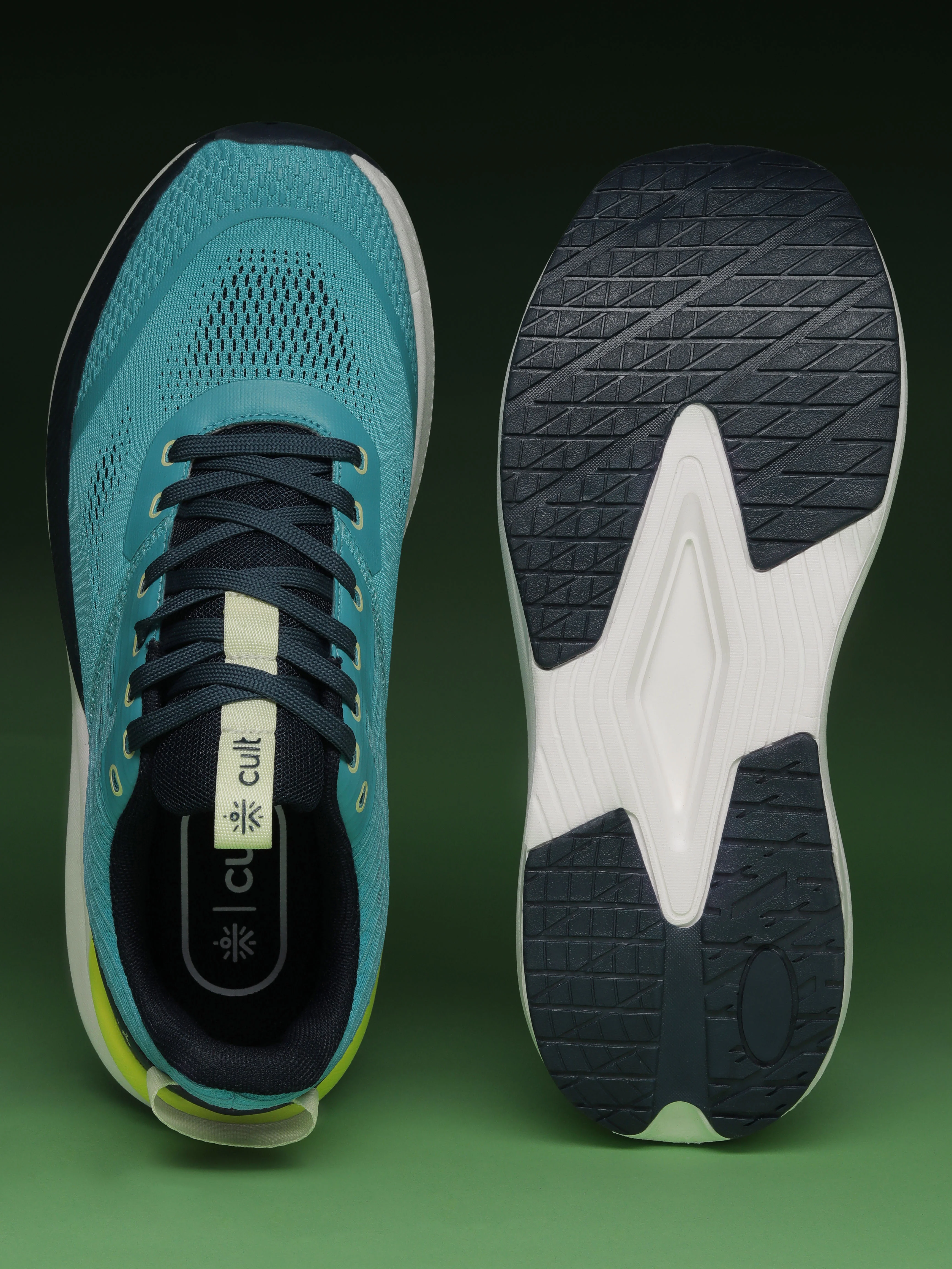 cult Men's Kairo Running Shoes - Sky Blue/Navy - Image 8