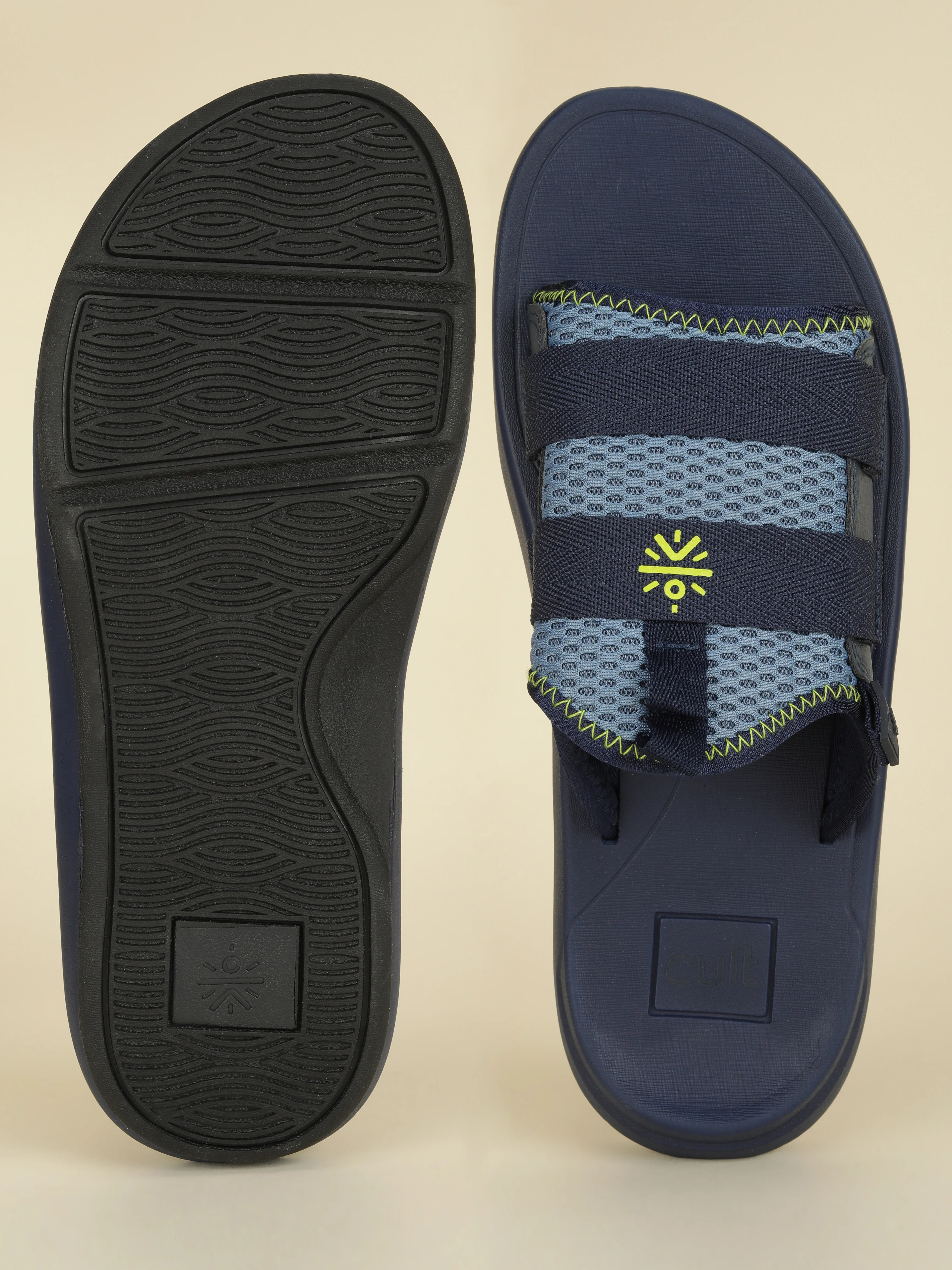 Cult Men's Koios Sliders - Navy - Image 5