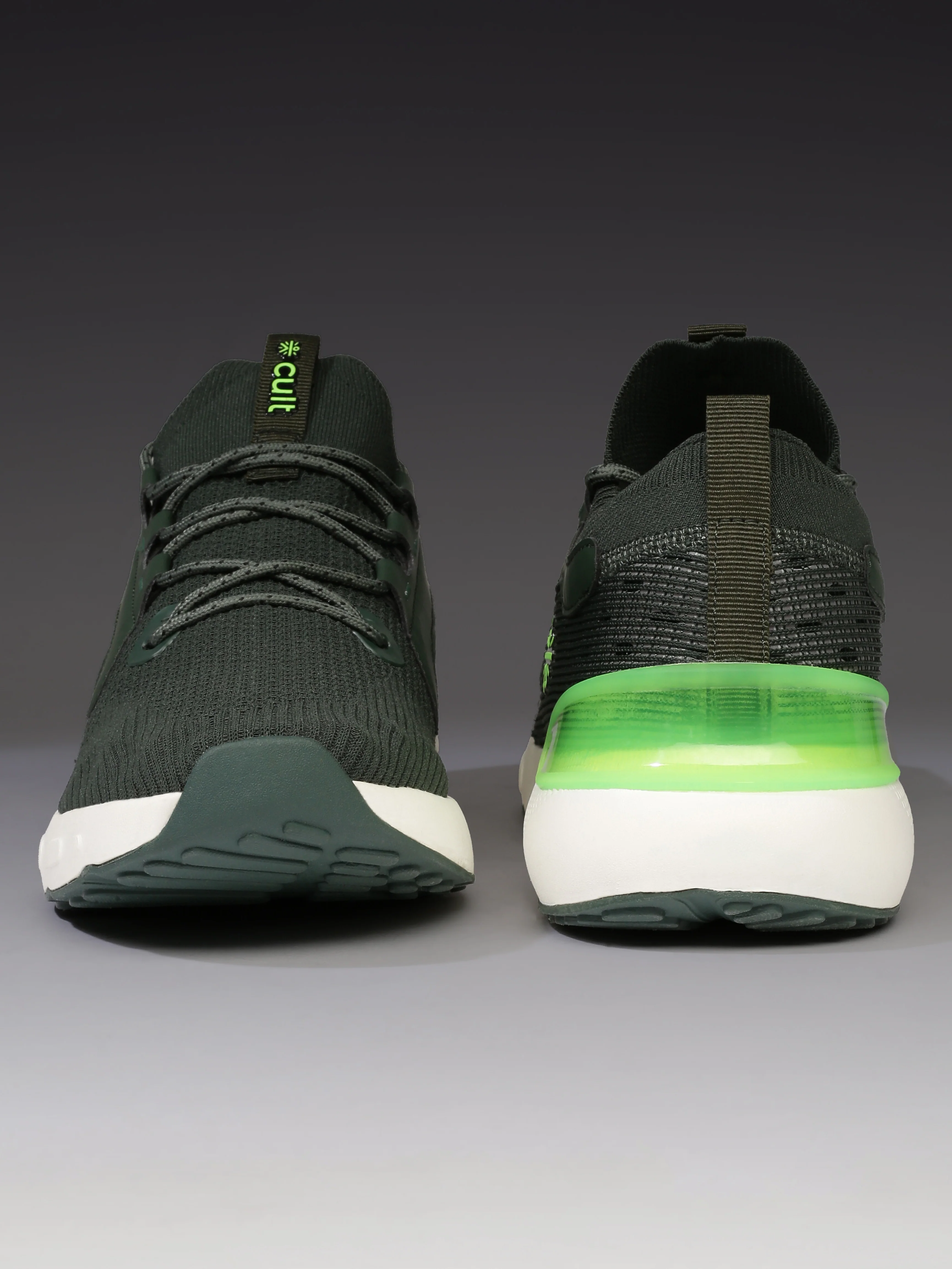 cult Men's Motive Running Shoes - Bottle Green/Neon Green - Image 10