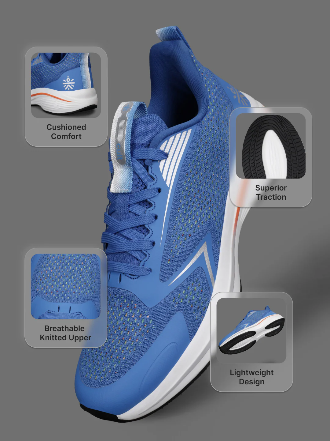cult Men's Nexar Running Shoes - Blue - Image 5
