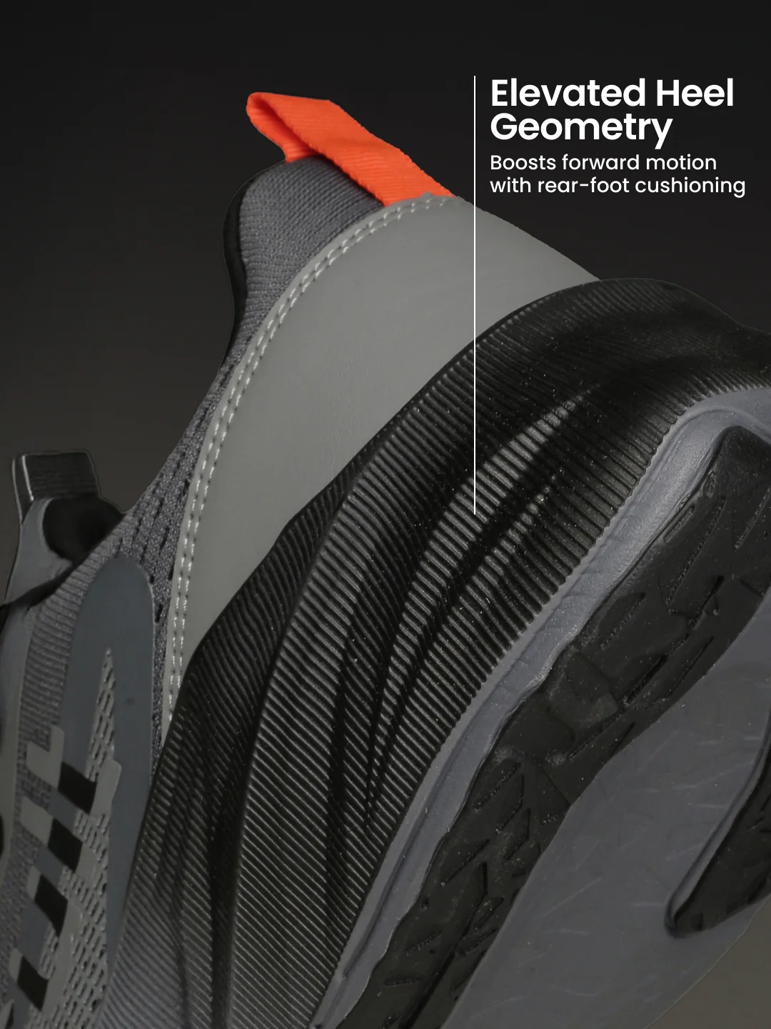 cult Men's Nexon Casual Shoes - Black/D.Grey - Image 4