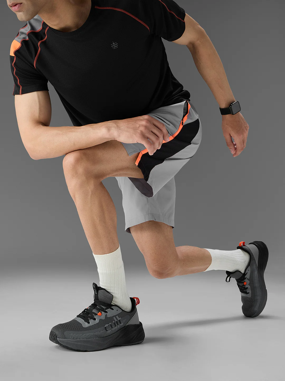 cult Men's Nexon Casual Shoes - Black/D.Grey - Image 8