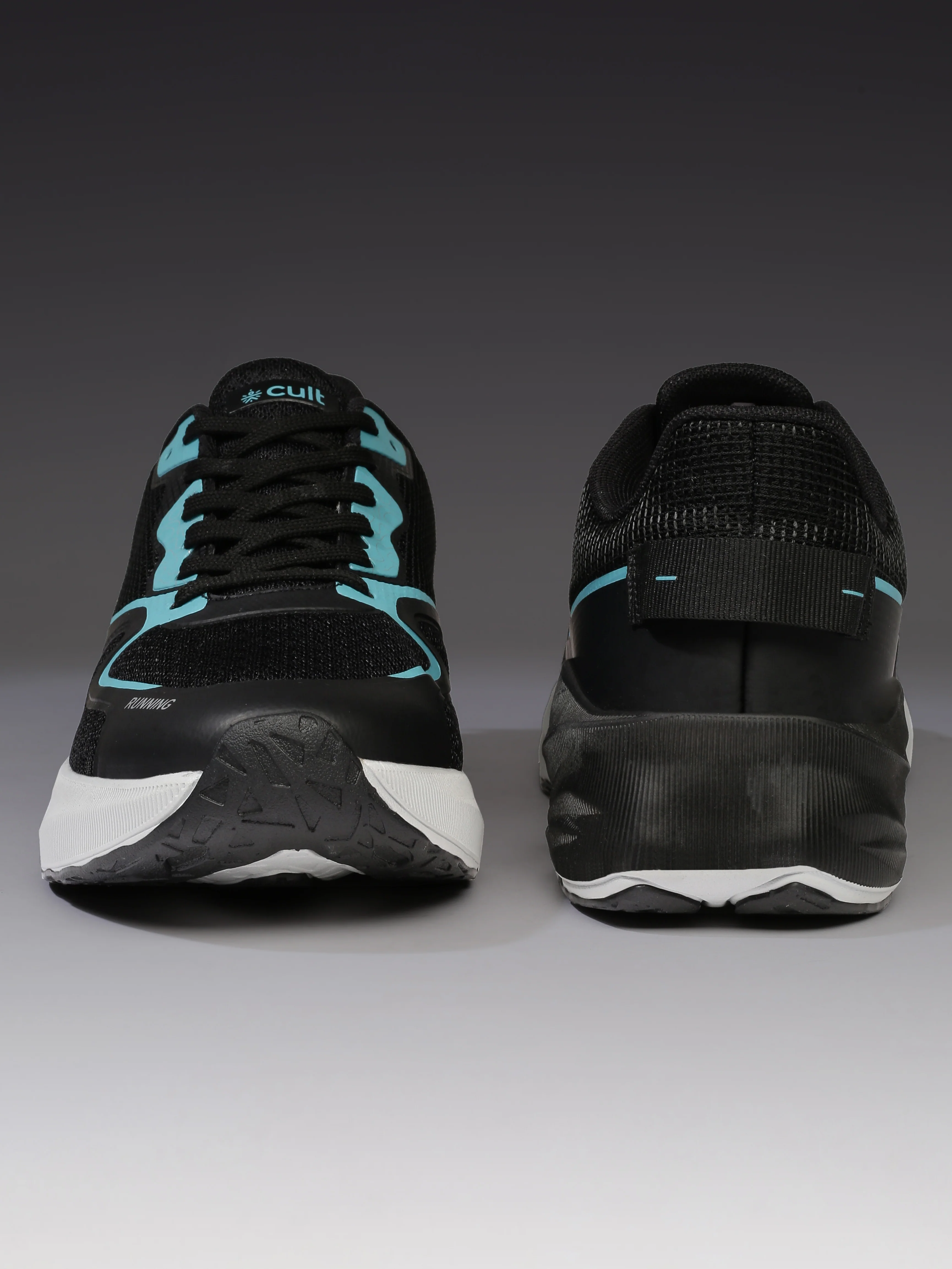cult Men's Nitro Running Shoes - Black/Sea Green - Image 10