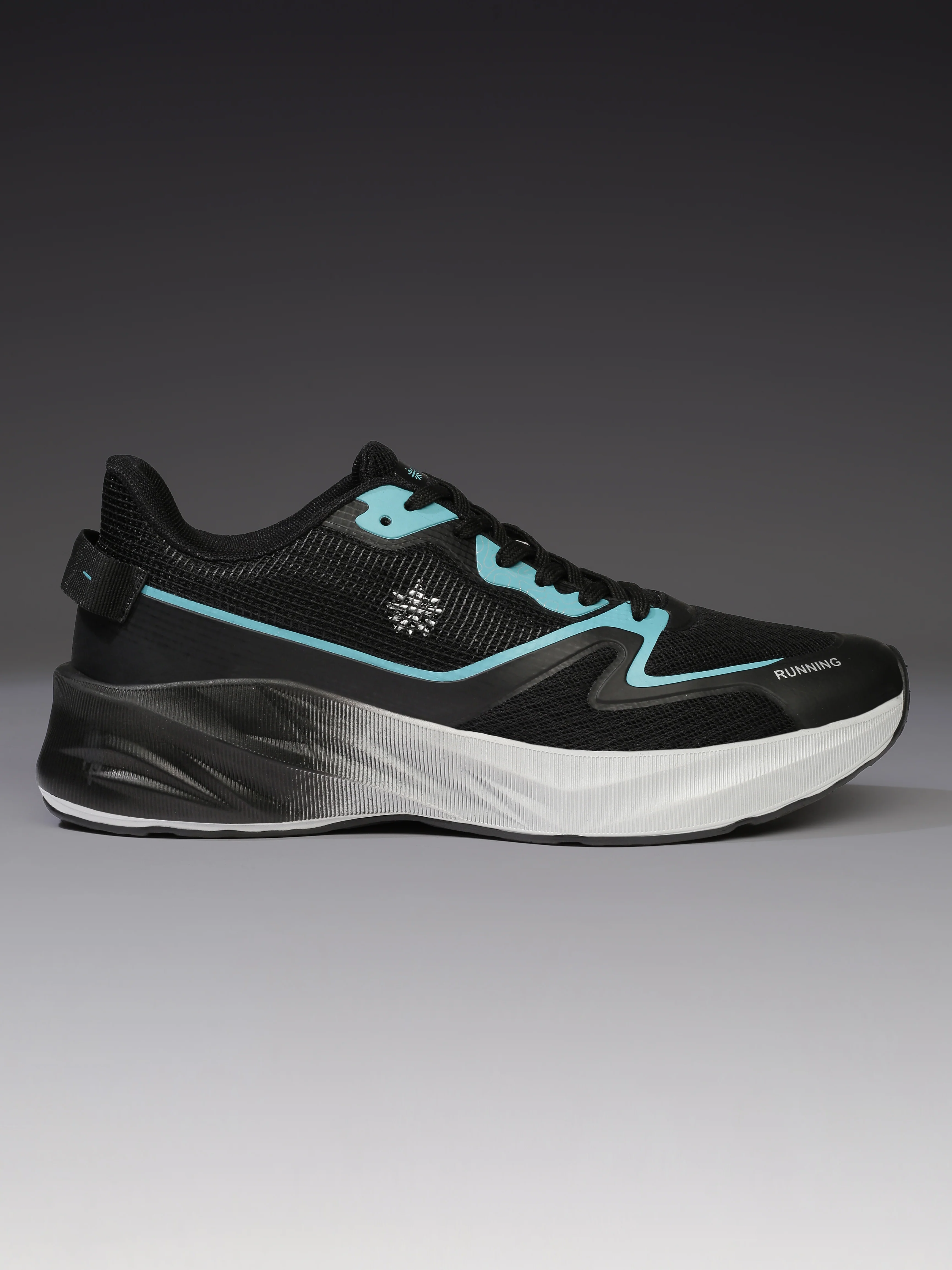 cult Men's Nitro Running Shoes - Black/Sea Green - Image 3