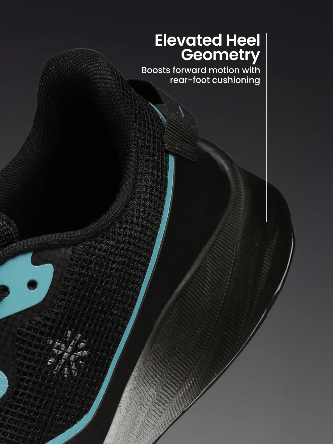 cult Men's Nitro Running Shoes - Black/Sea Green - Image 5