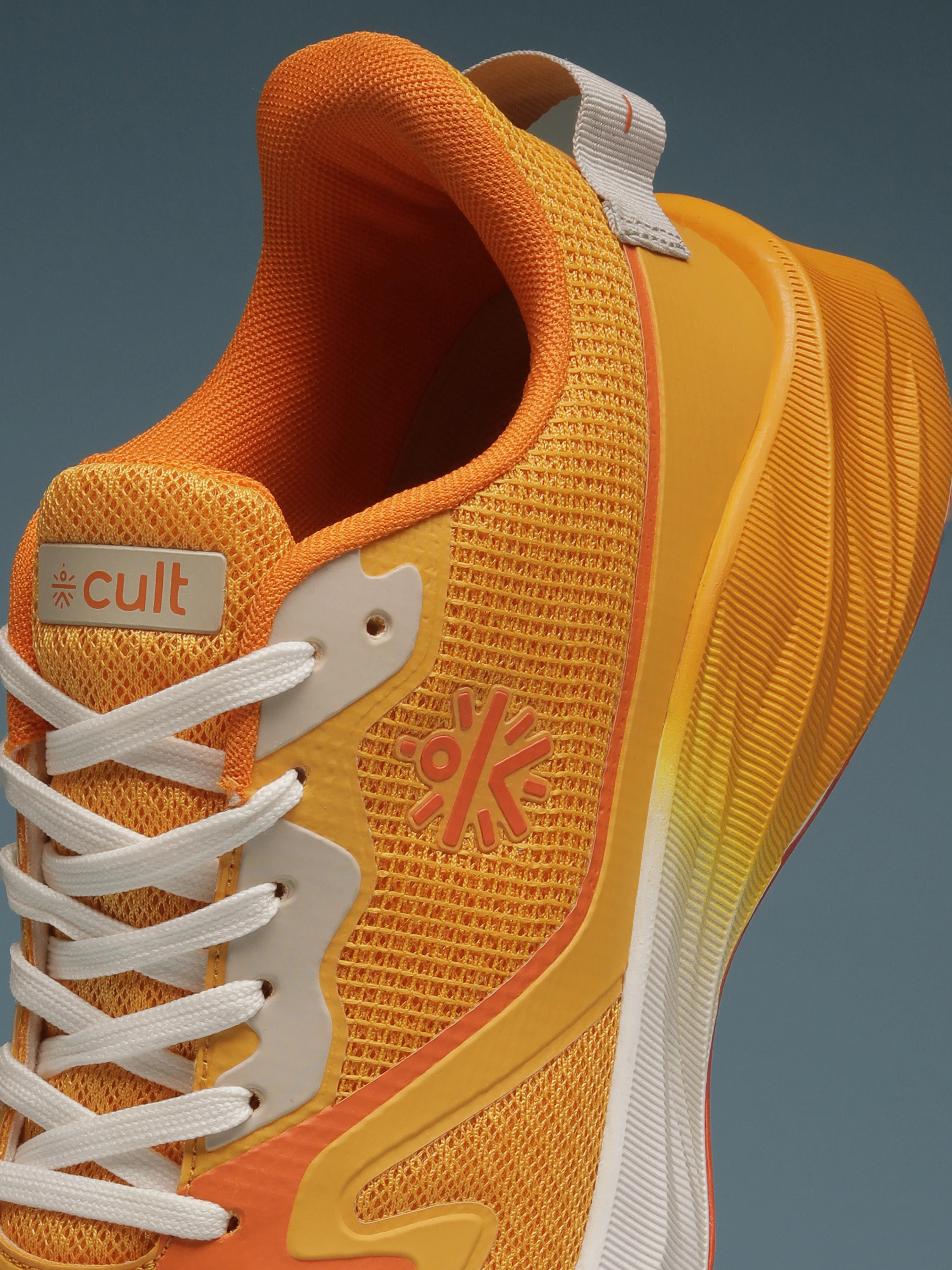 cult Men's Nitro Running Shoes - Orange/White - Image 11
