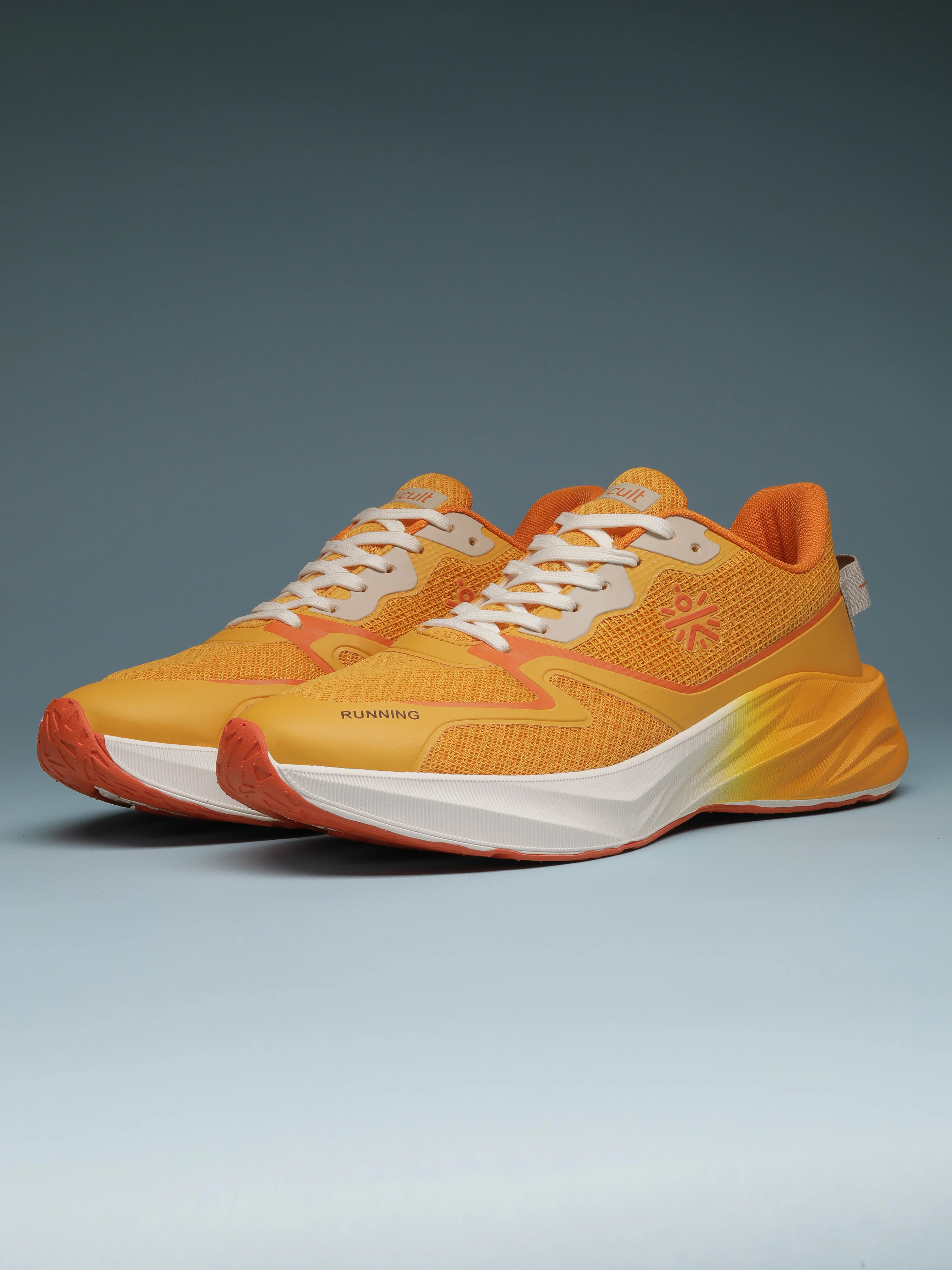 cult Men's Nitro Running Shoes - Orange/White - Image 13