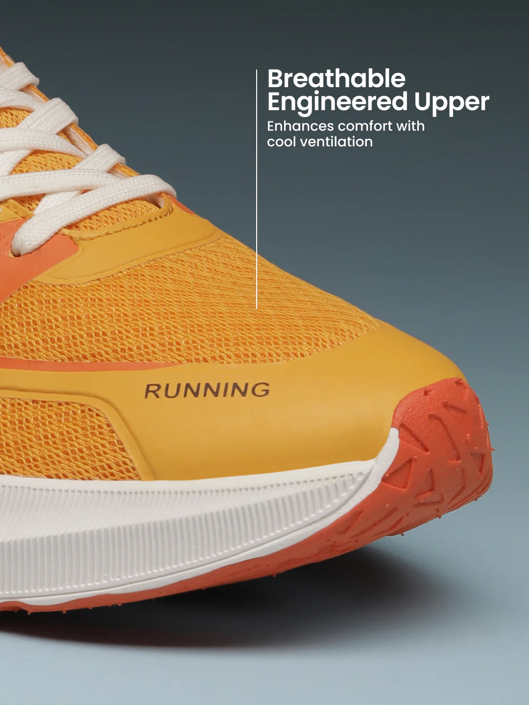 cult Men's Nitro Running Shoes - Orange/White - Image 4