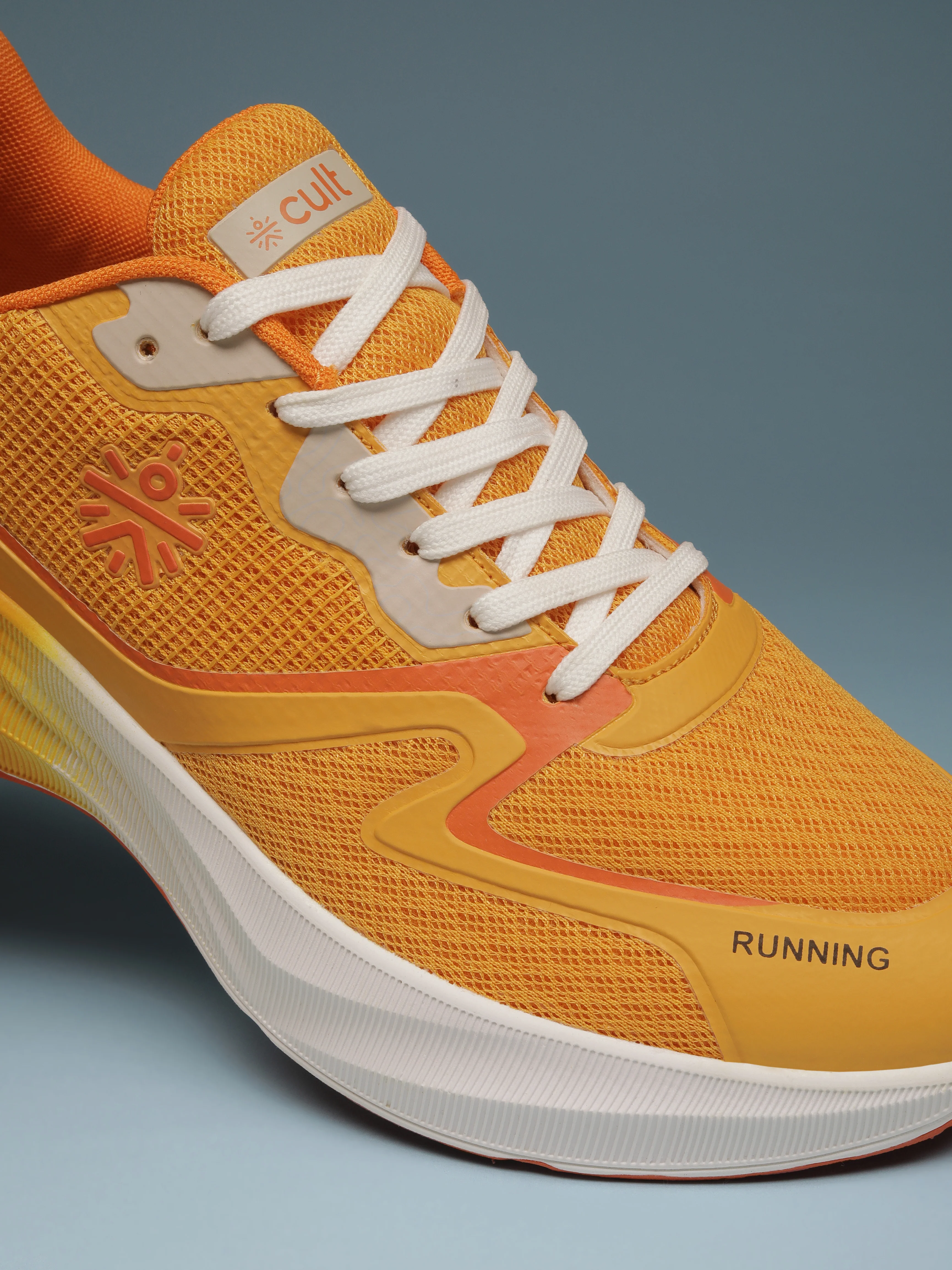 cult Men's Nitro Running Shoes - Orange/White - Image 8