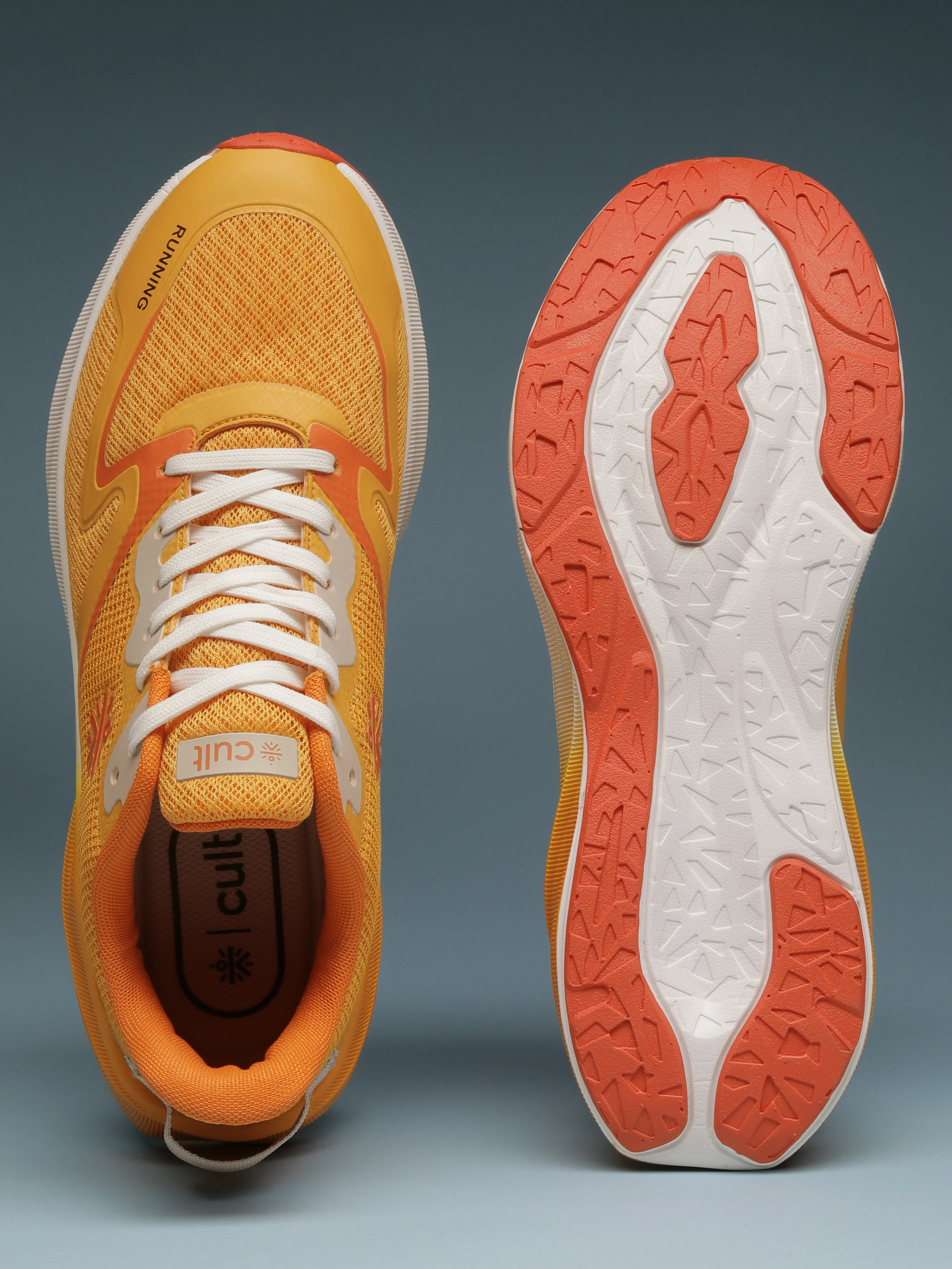 cult Men's Nitro Running Shoes - Orange/White - Image 9