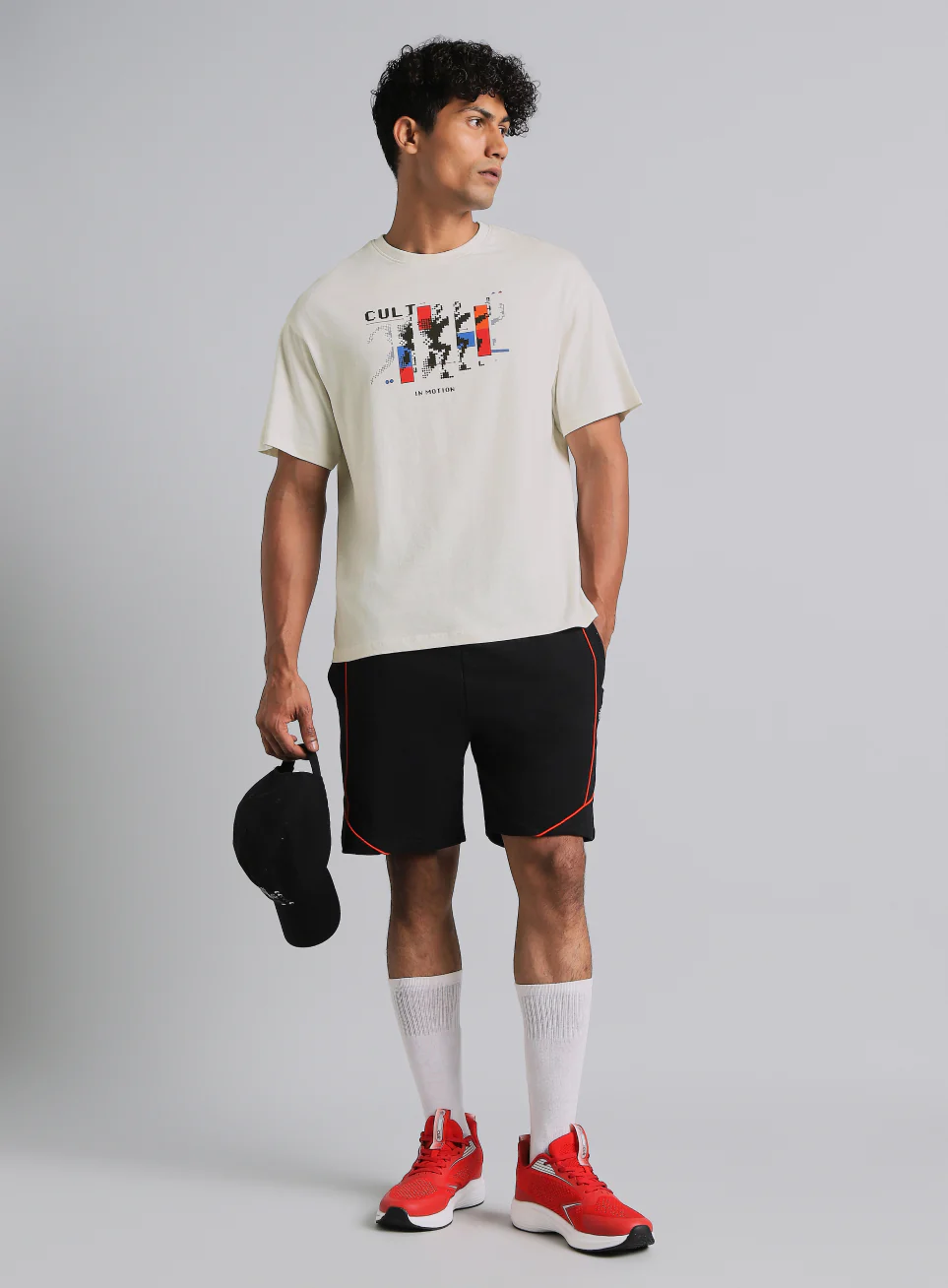 Cult Men's Off White in Motion Graphic Relaxed Fit T-shirt - Image 2