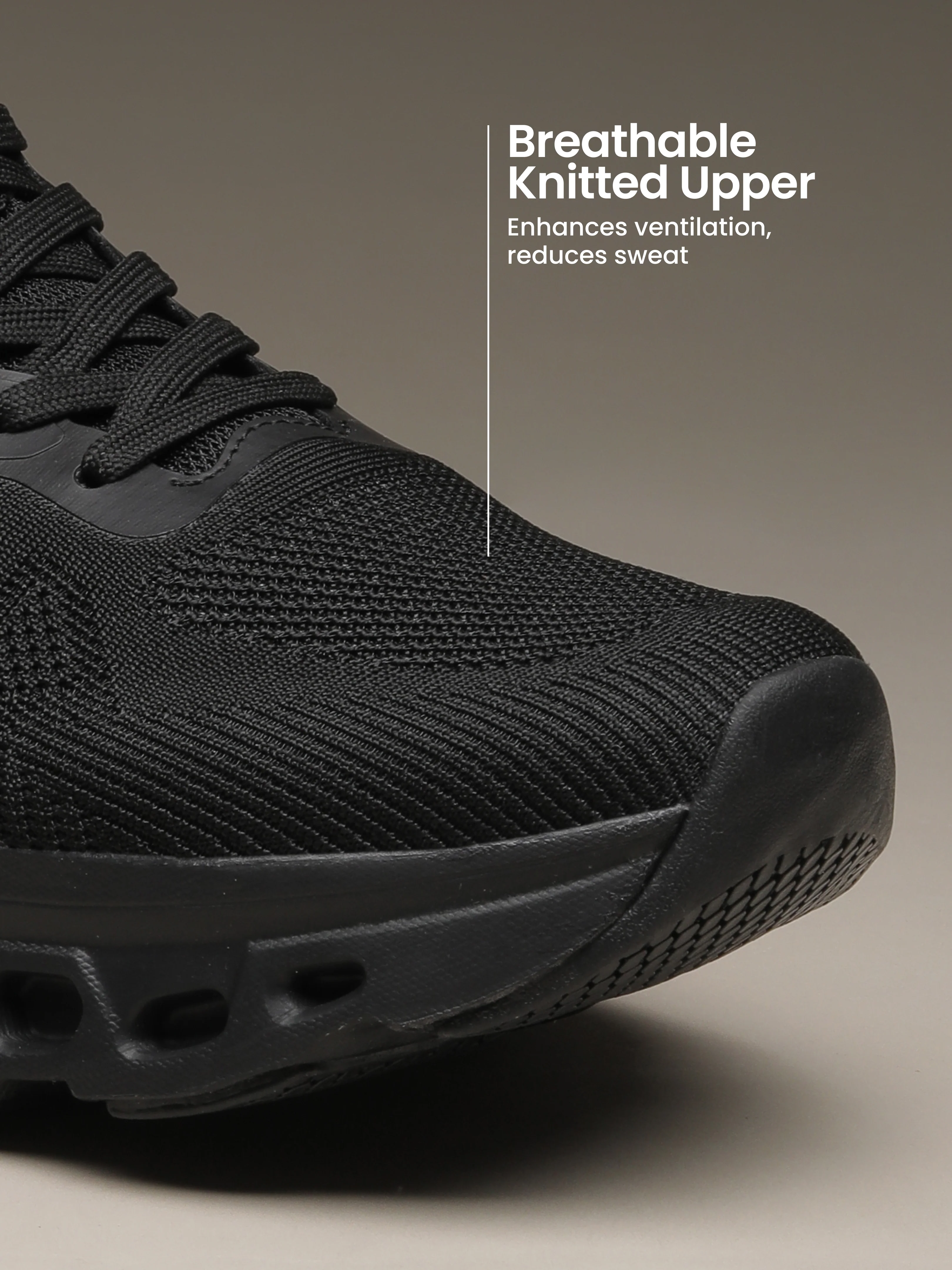 cult Men's Oxyra Walking Shoes - Black/D.Grey - Image 4