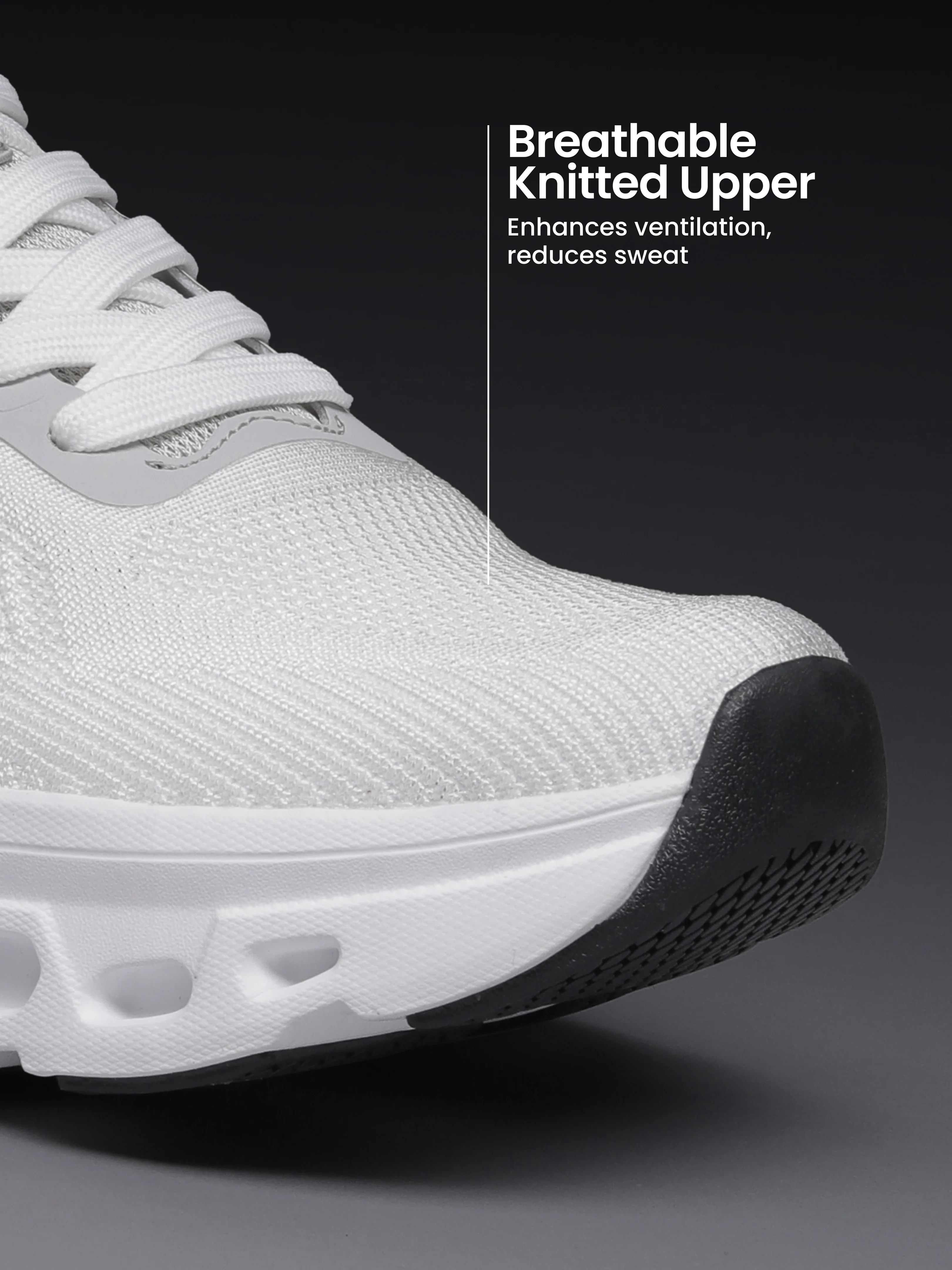 cult Men's Oxyra Walking Shoes - White/Black - Image 4