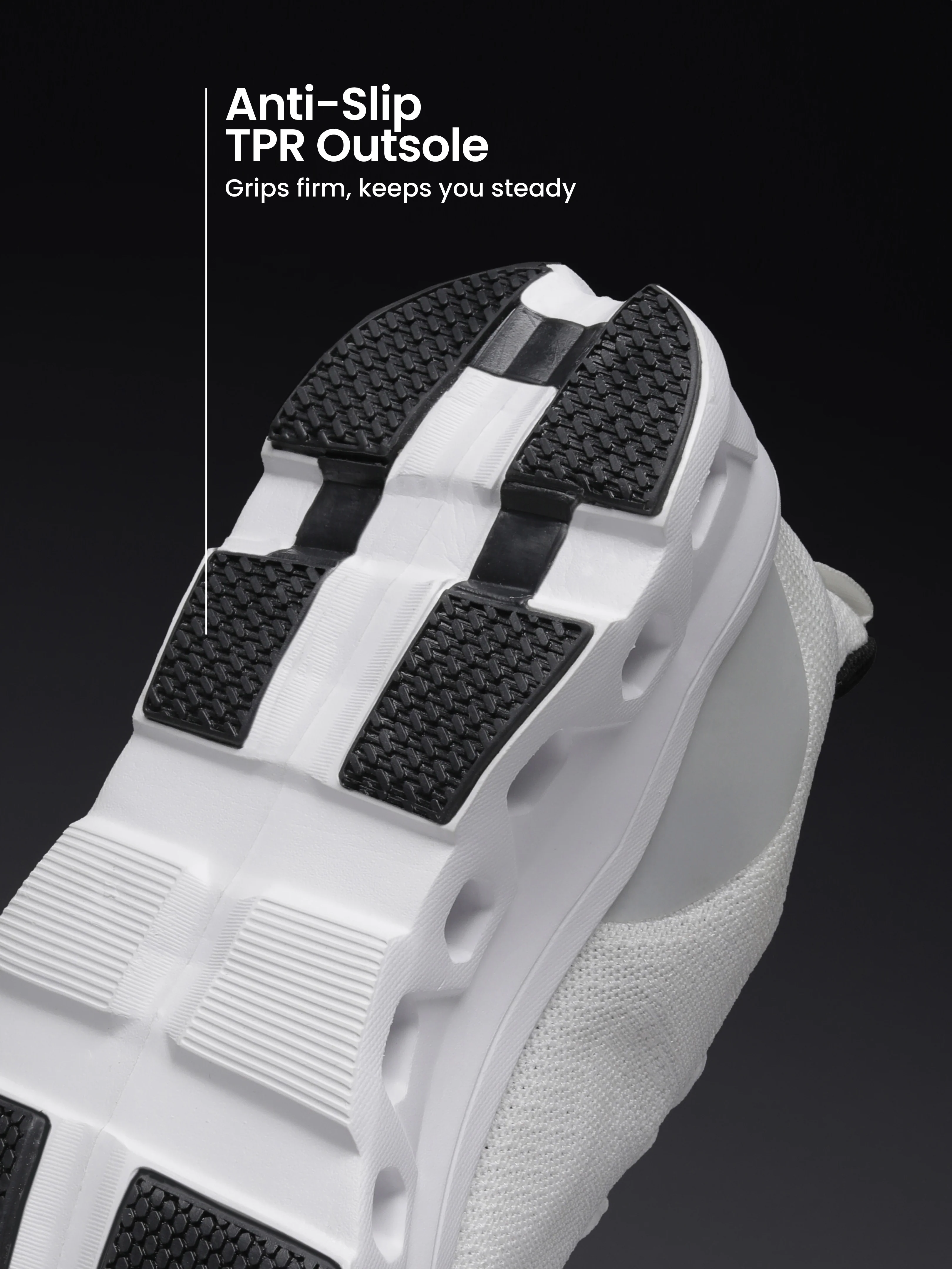 cult Men's Oxyra Walking Shoes - White/Black - Image 5