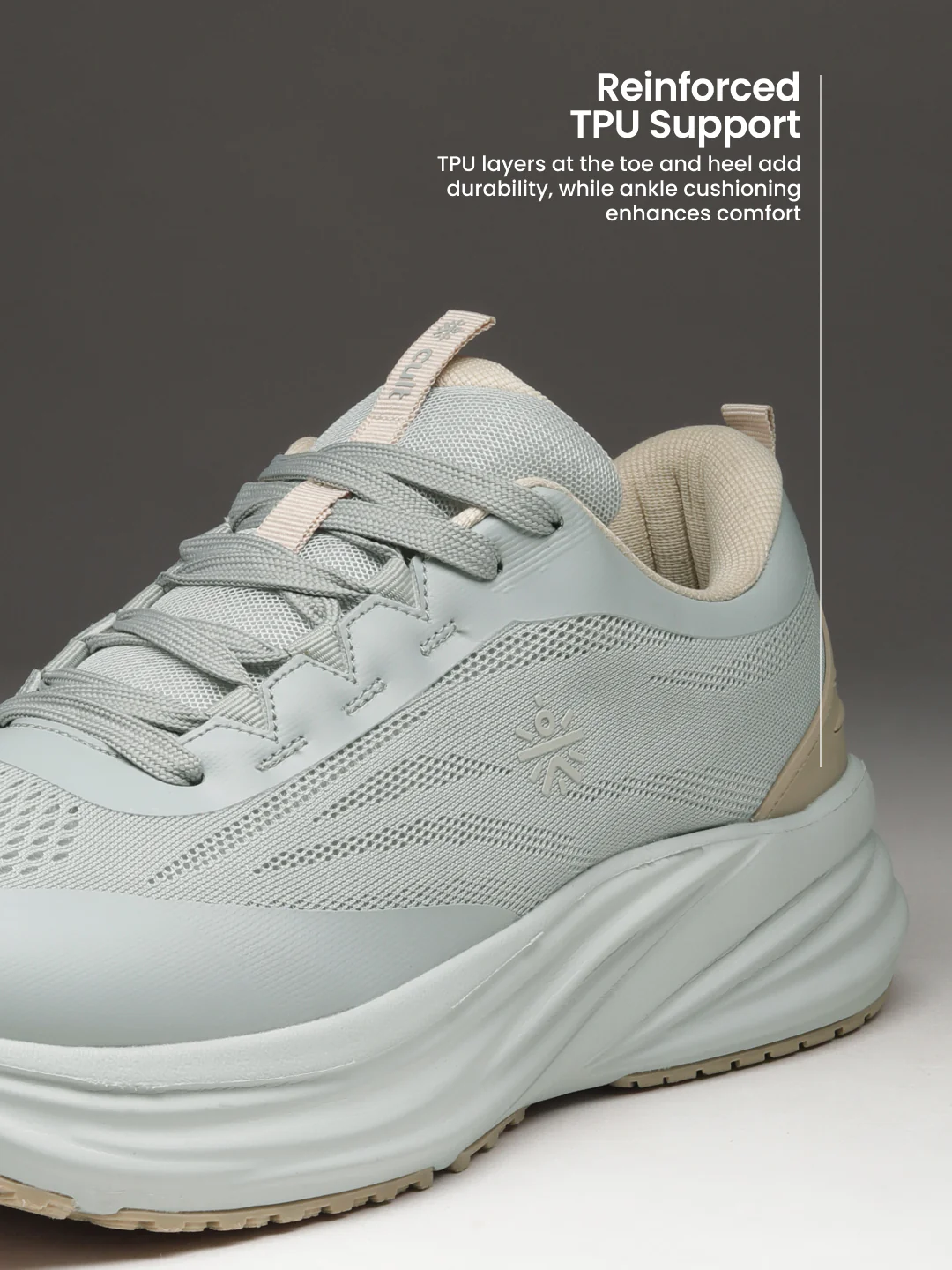 cult Men's PaceCore Running Shoes - Lt.Grey - Image 6