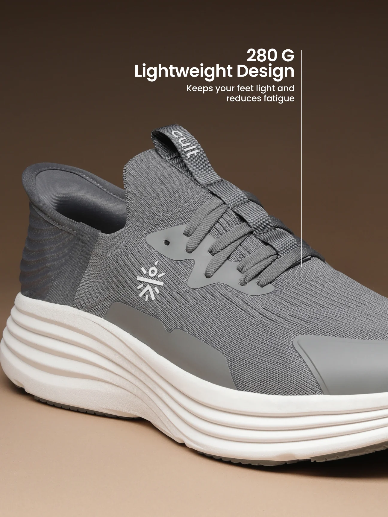 cult Men's PowerShift Walking Shoes - Grey - Image 5