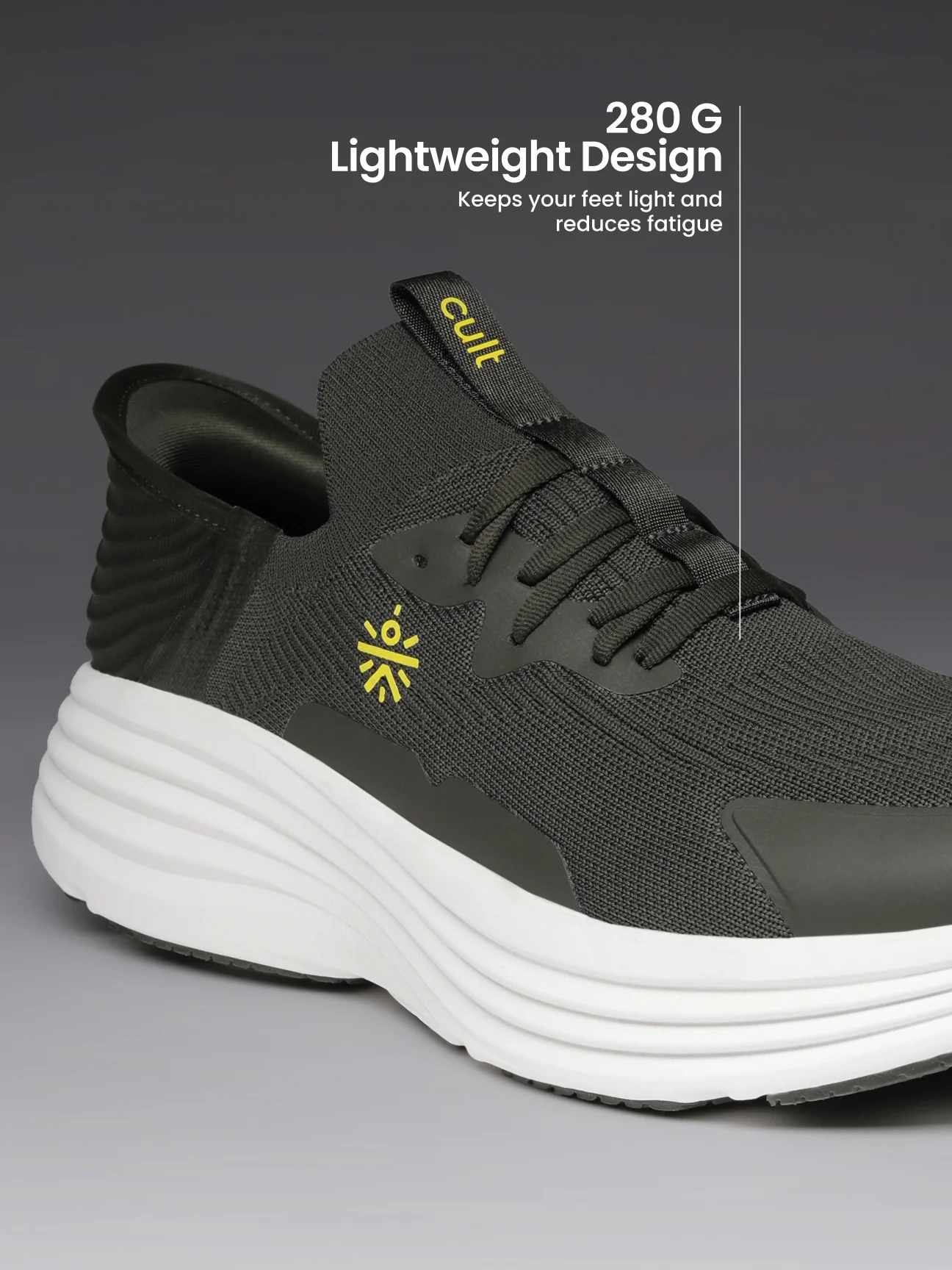 cult Men's PowerShift Walking Shoes - Olive - Image 5