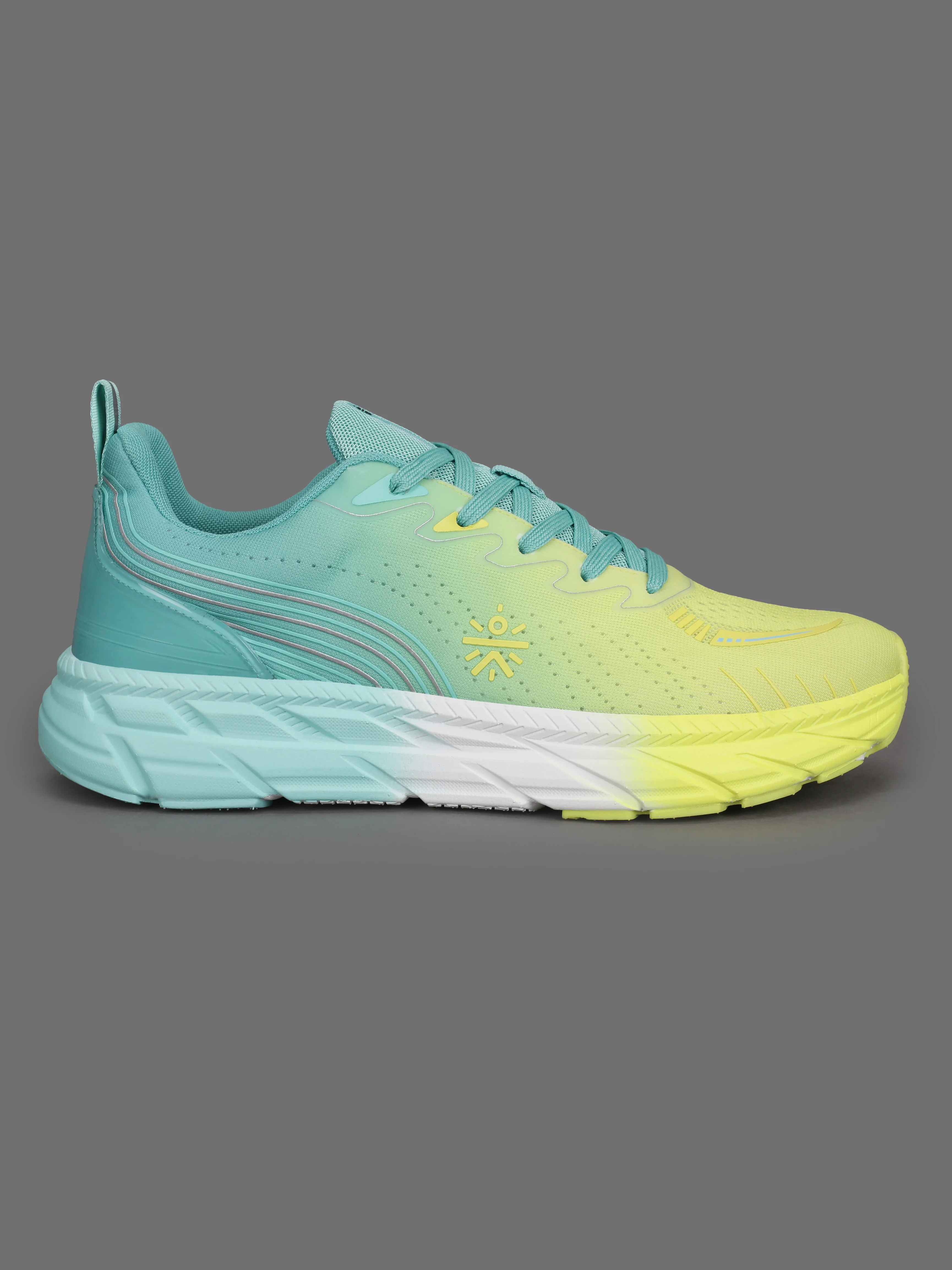 cult Men's Raptor Casual Shoes - Lemon Yellow/Mint Green - Image 4