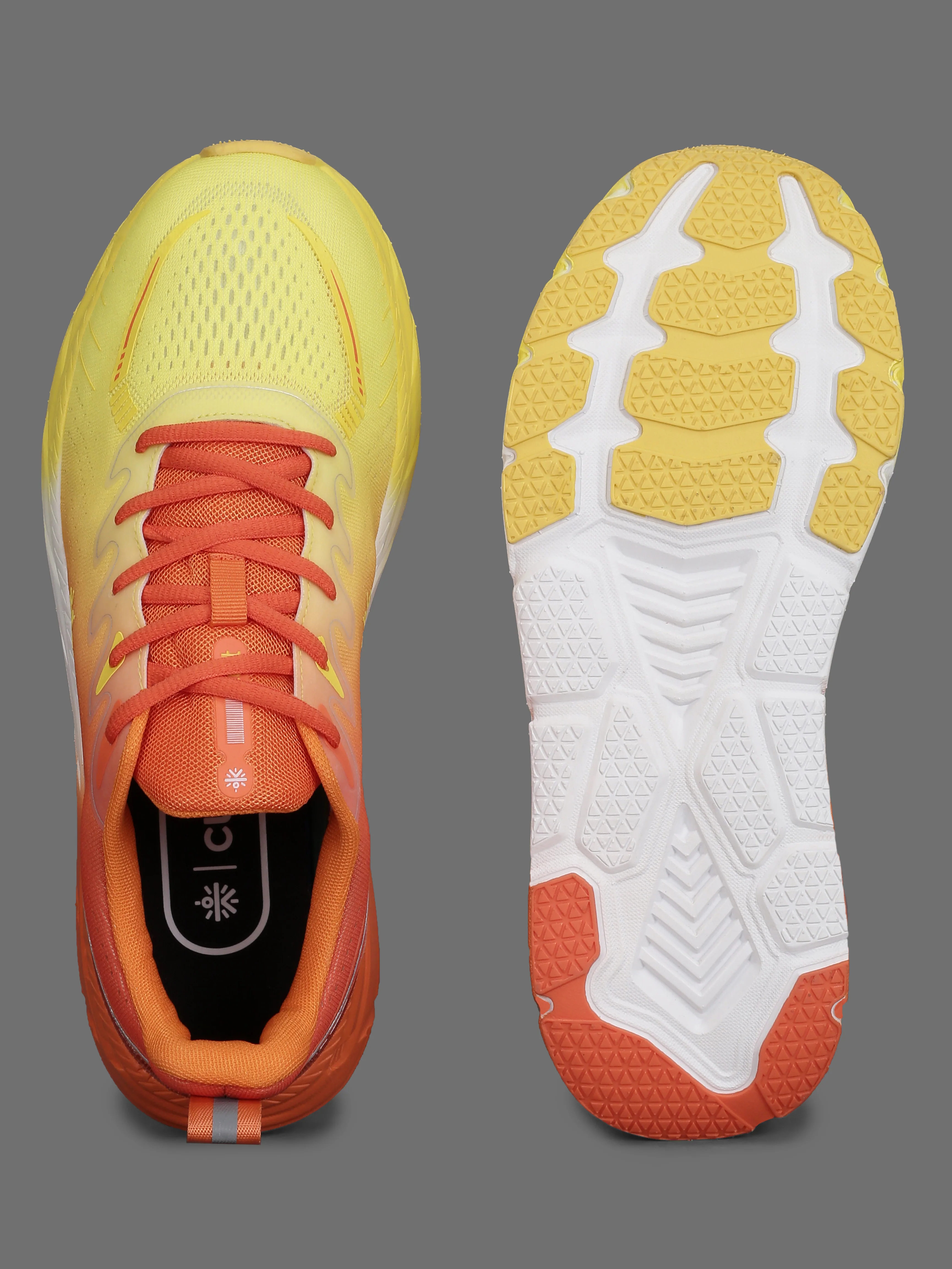 cult Men's Raptor Casual Shoes - Lemon Yellow/Orange - Image 6