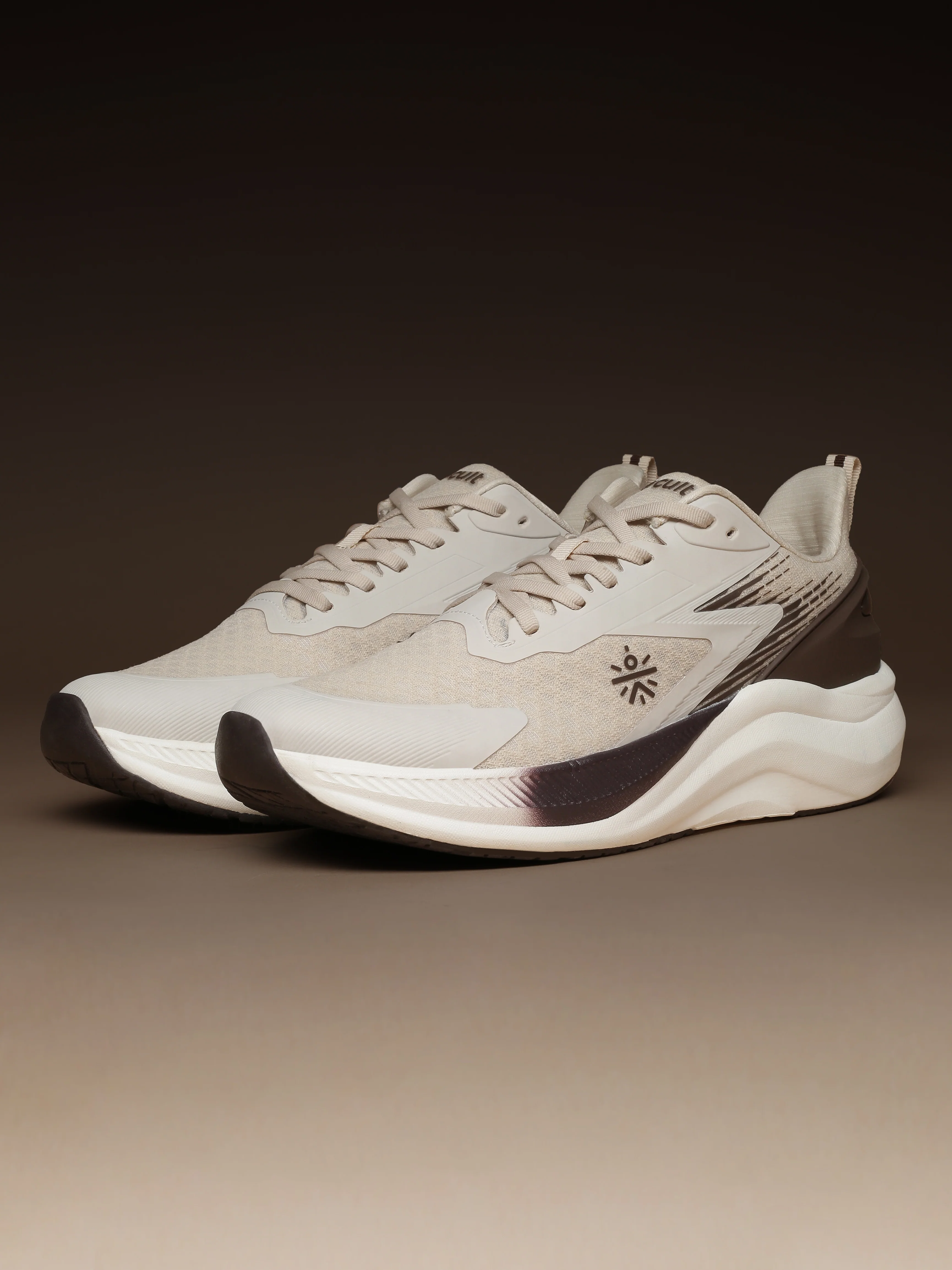 cult Men's Revix Running Shoes - Cream/Brown - Image 10