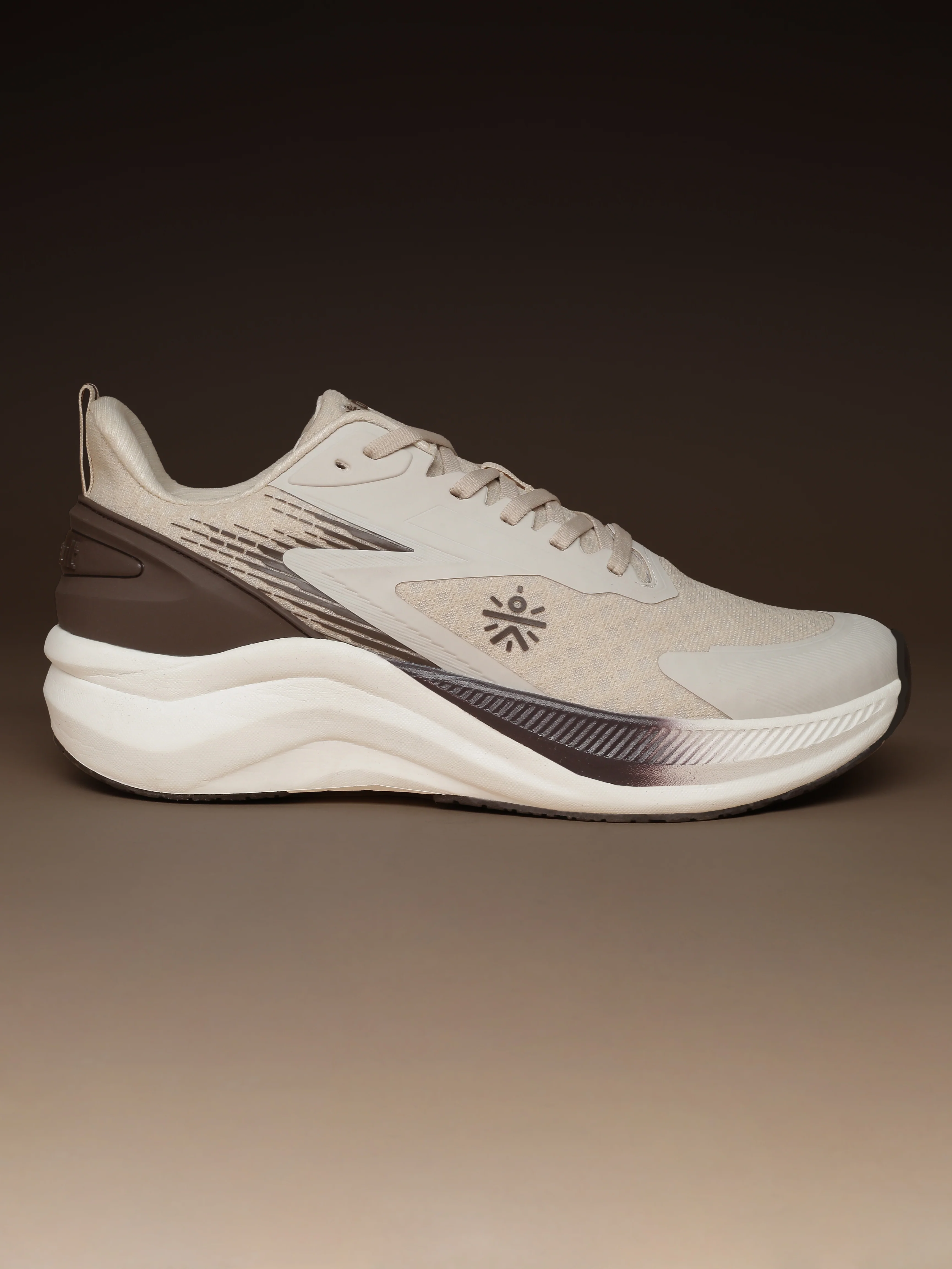 cult Men's Revix Running Shoes - Cream/Brown - Image 3