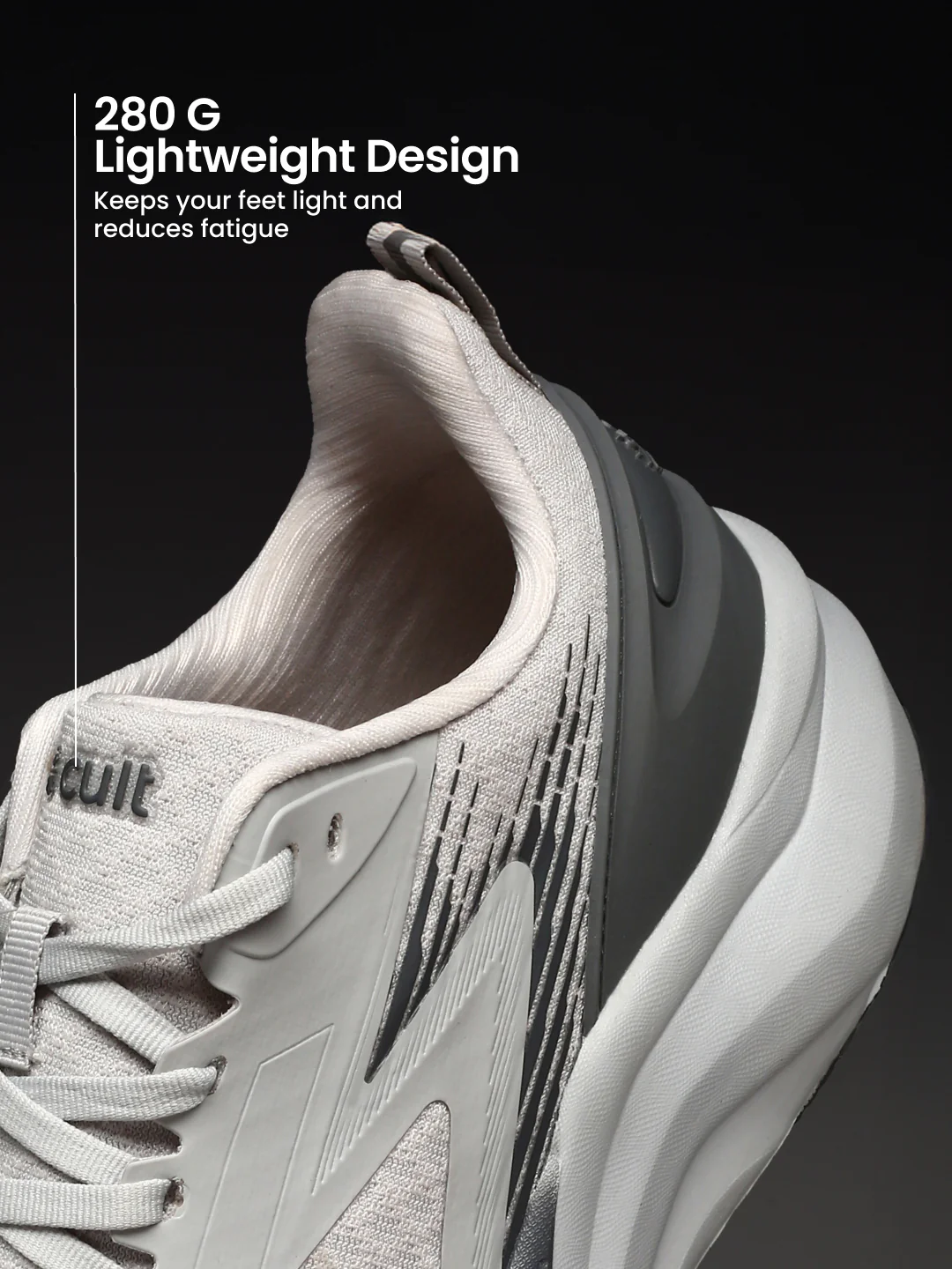 cult Men's Revix Running Shoes - L.Grey/D.Grey - Image 5