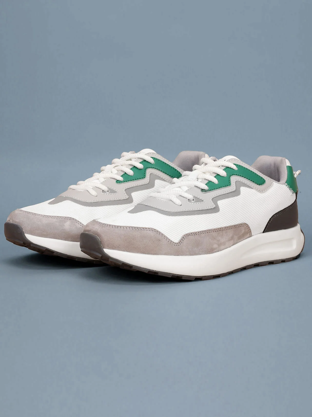 cult Men's StarDust Sneaker Shoes - White/Green - Image 4