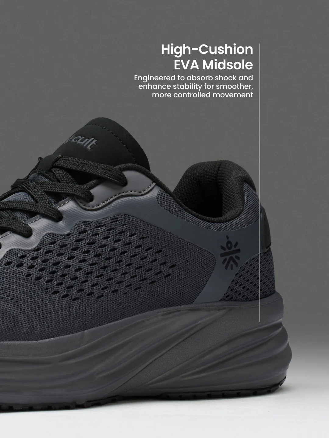 cult Men's StridePro Running Shoes - D.Grey - Image 5