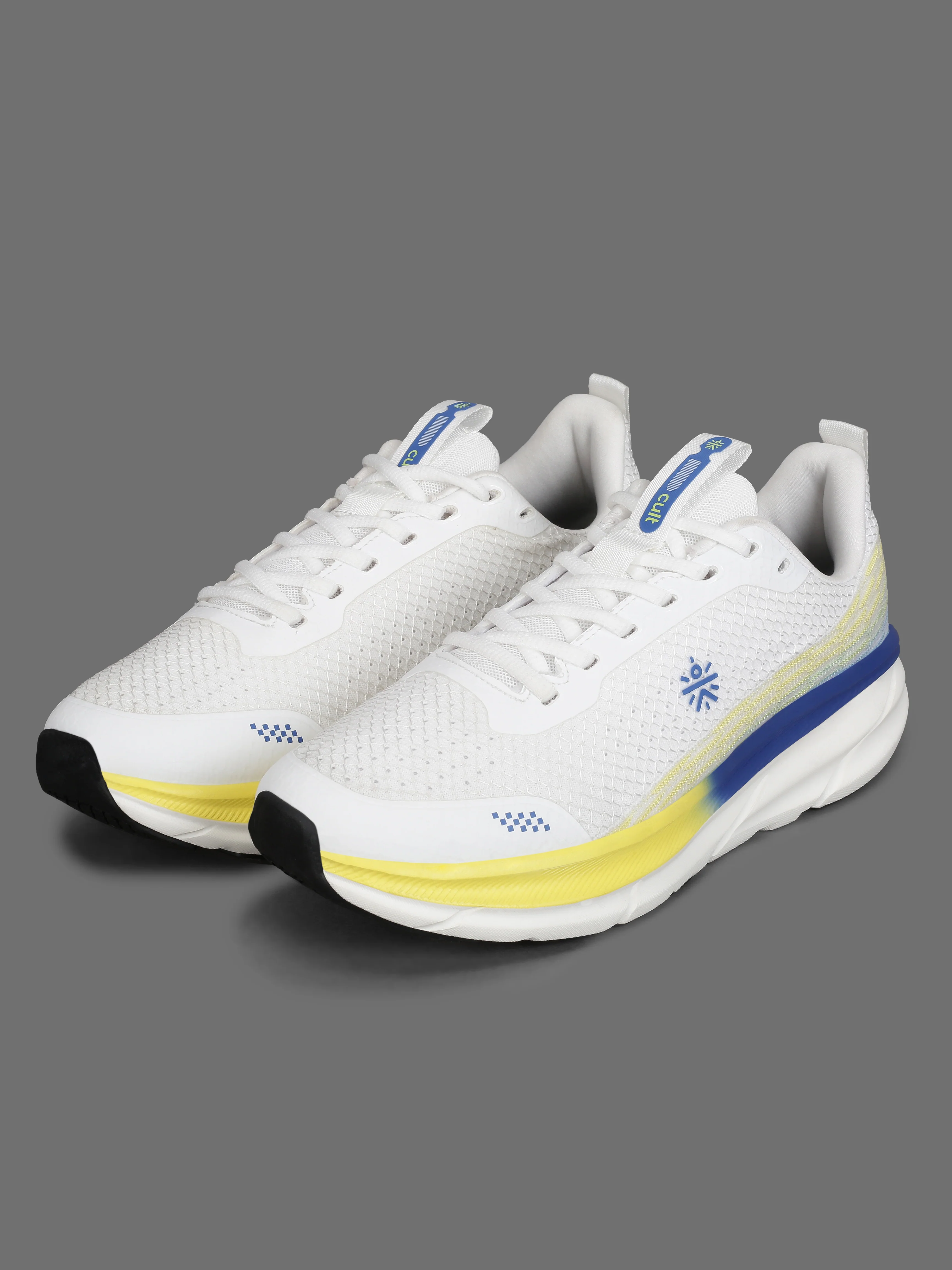 cult Men's Strion Running Shoes - White/Lime Yellow - Image 10