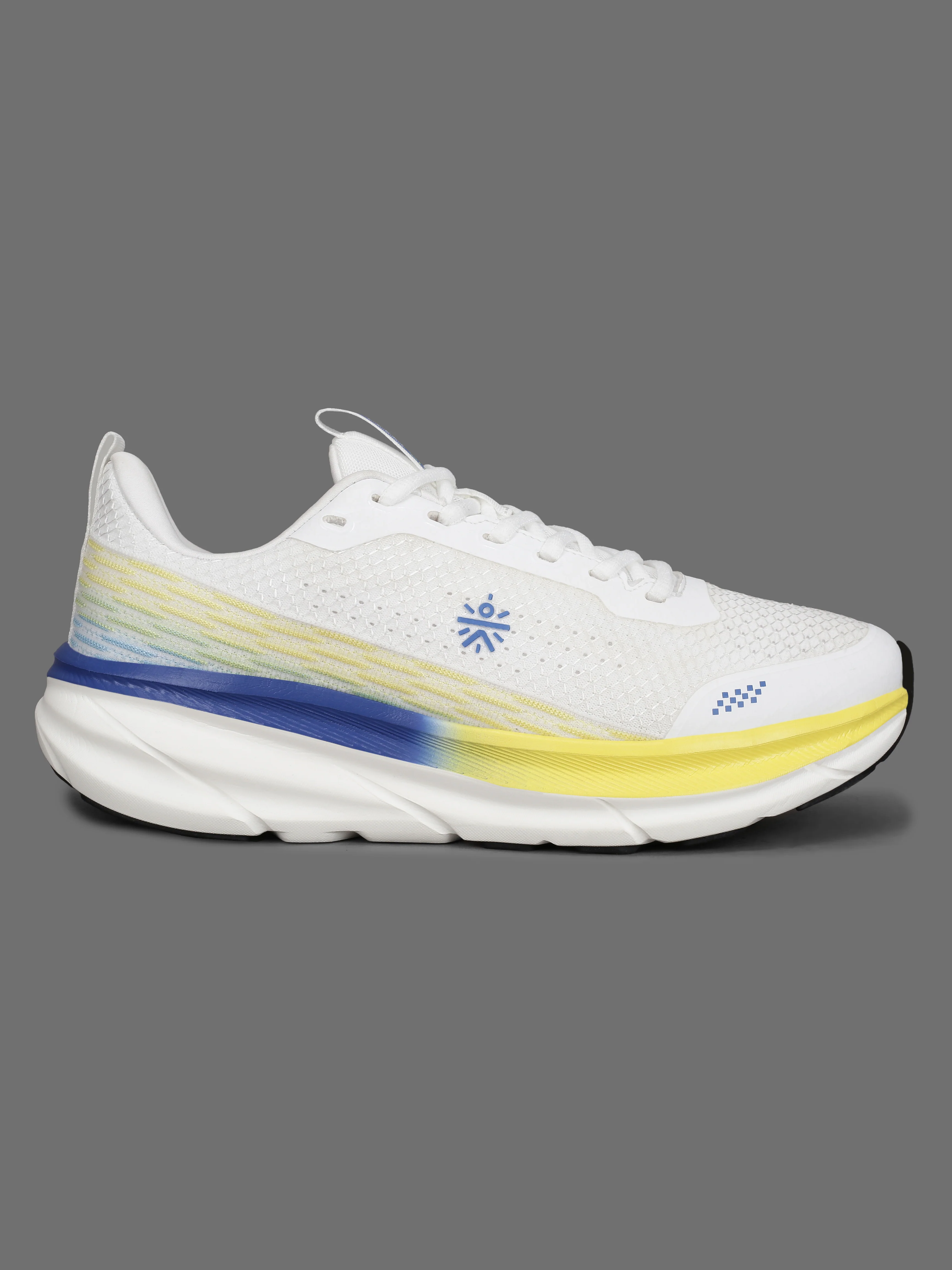 cult Men's Strion Running Shoes - White/Lime Yellow - Image 4