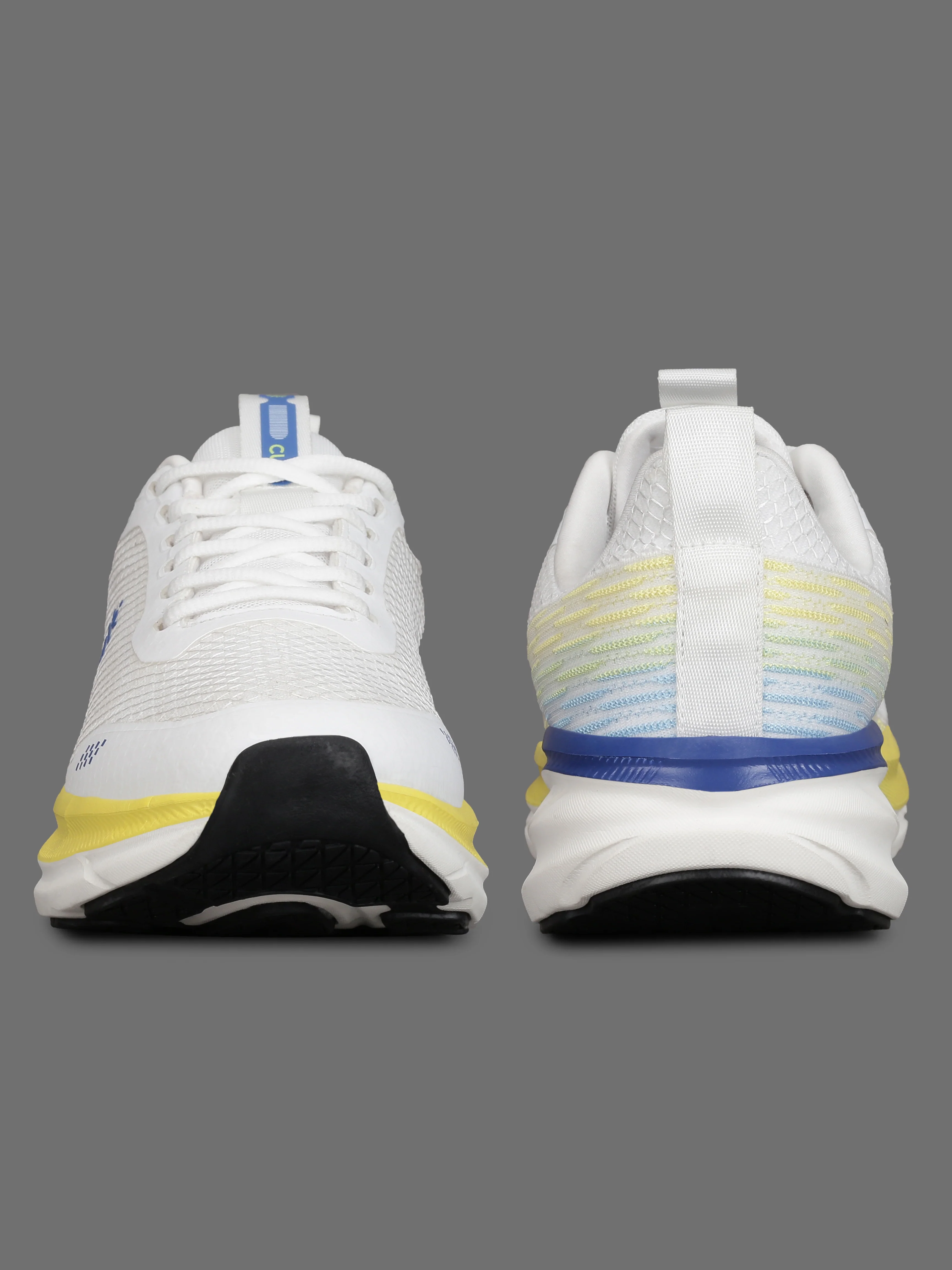 cult Men's Strion Running Shoes - White/Lime Yellow - Image 7