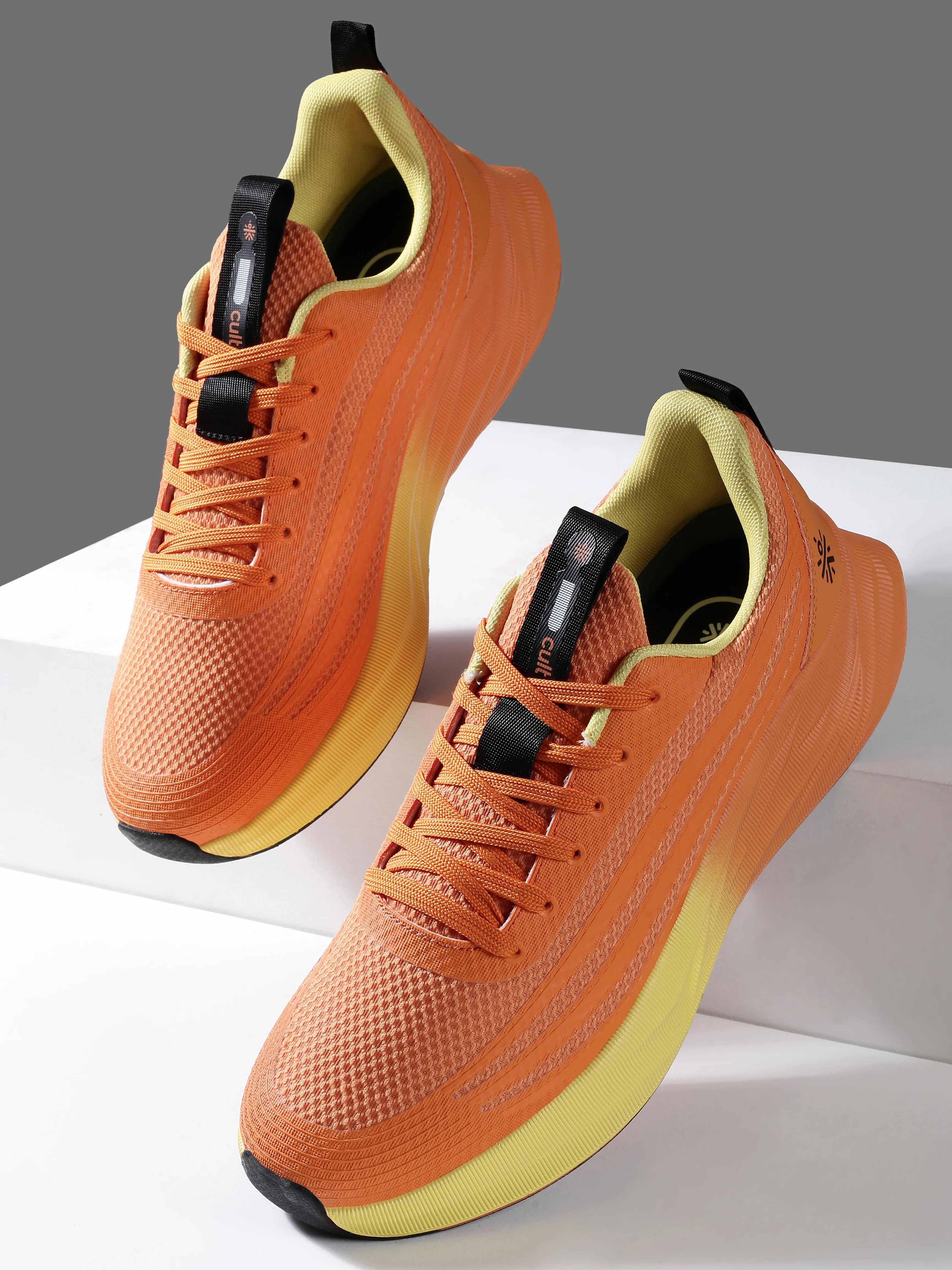 cult Men's Strix Running Shoes - Orange - Image 3