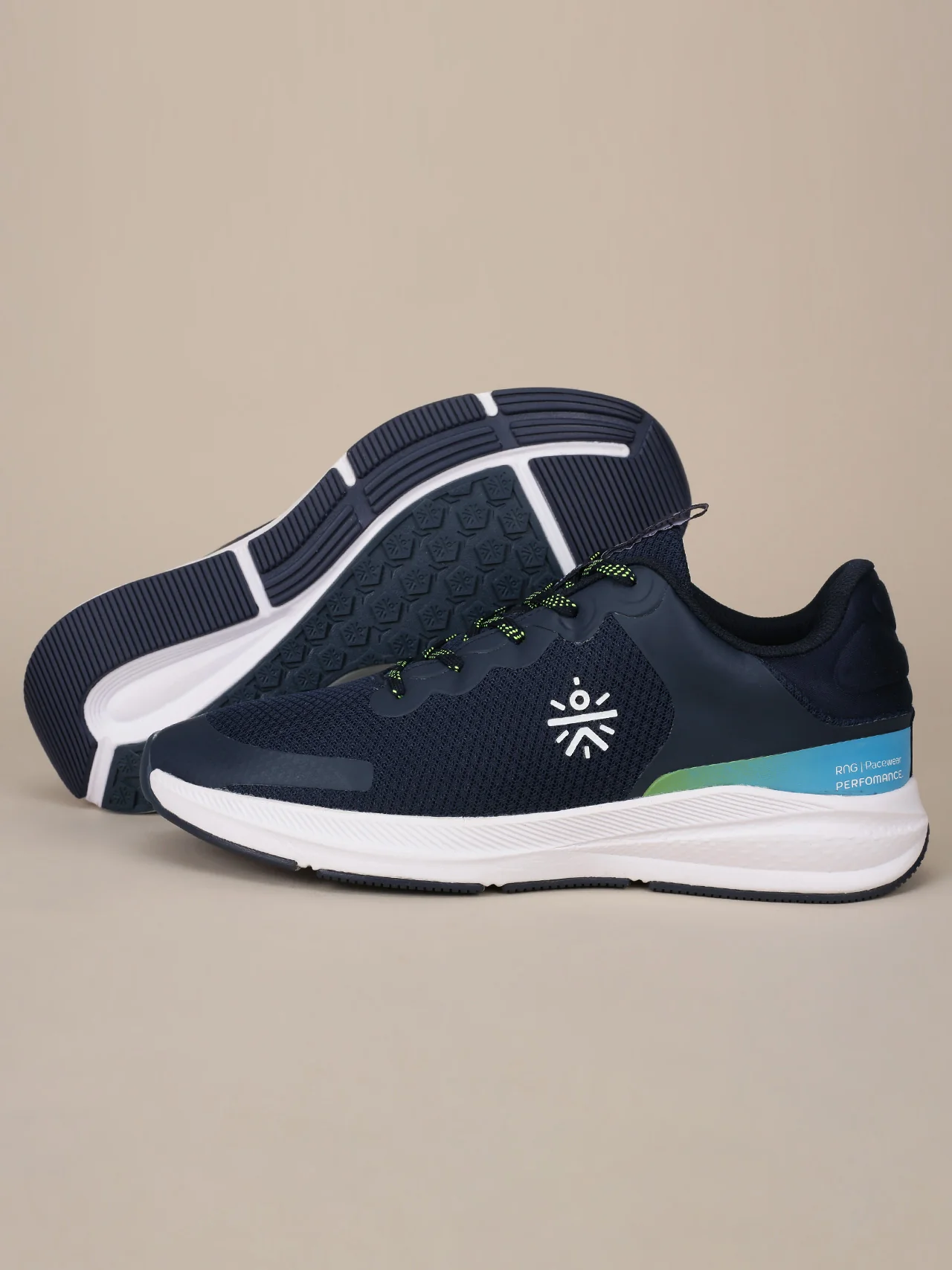 cult Men's SwiftStride Casual Shoes - Navy/Green - Image 8