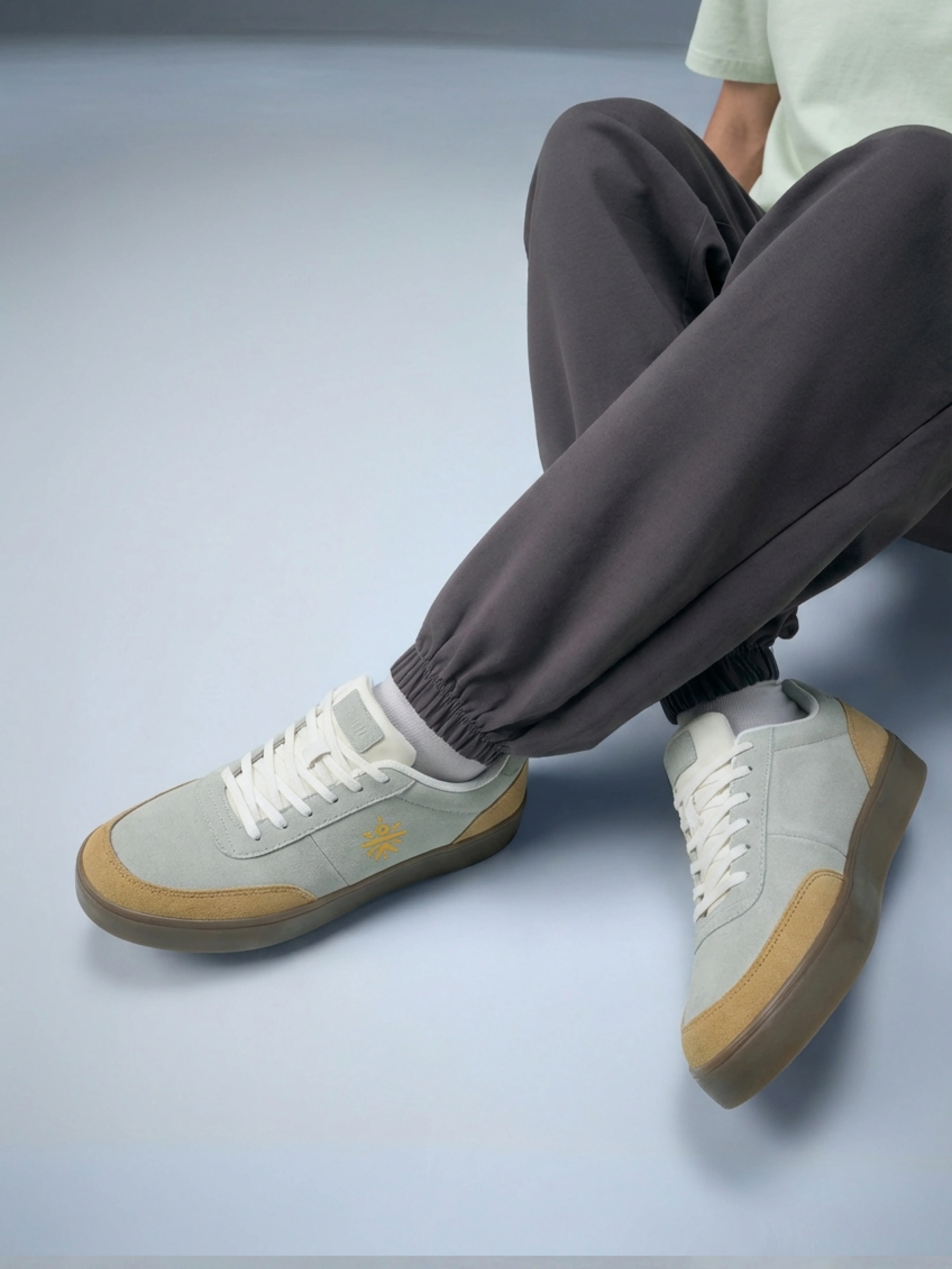 cult Men's Tauros Sneakers - Grey/Mustard - Image 7