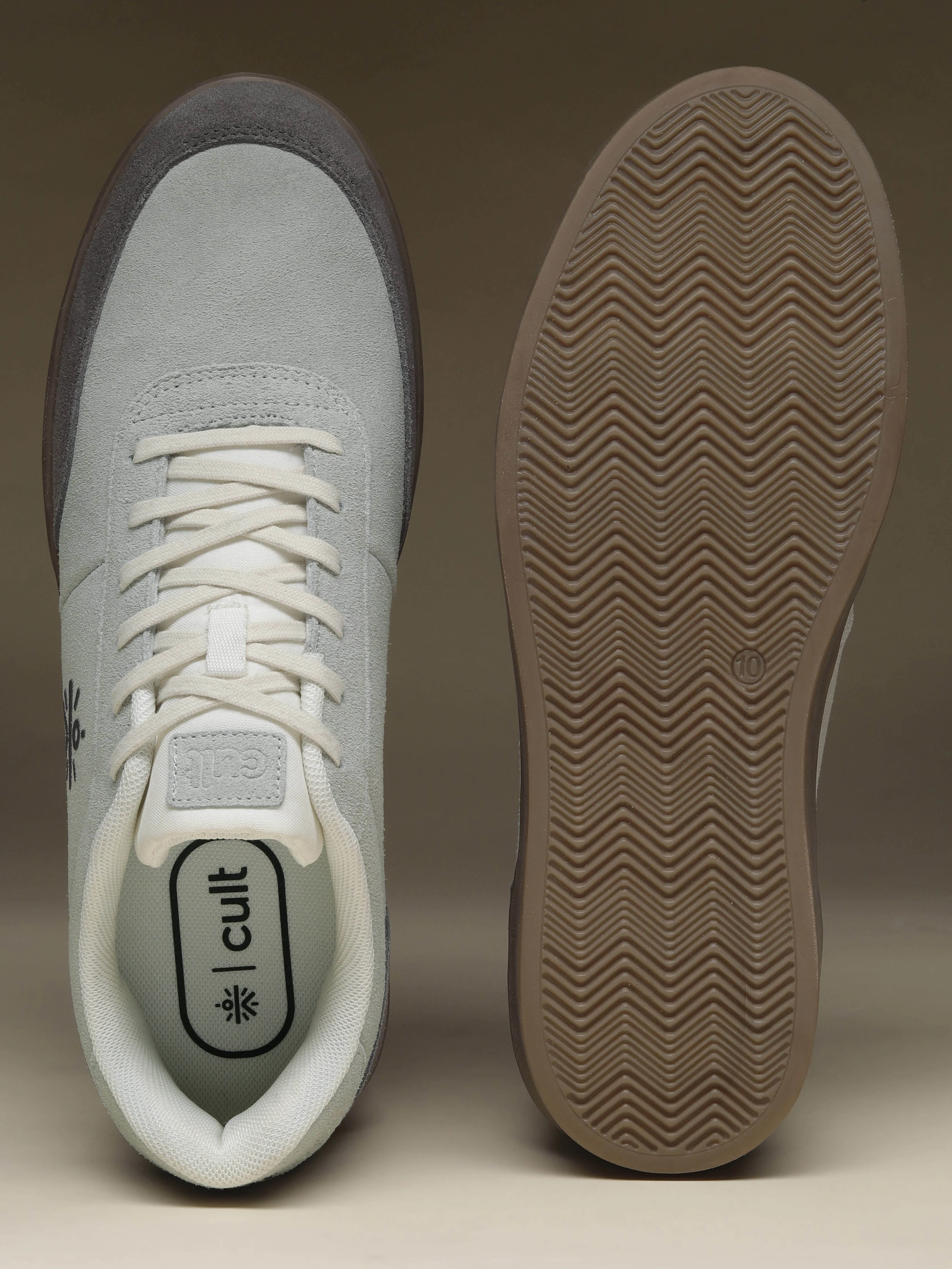 cult Men's Tauros Sneakers - L.Grey/D.Grey - Image 8