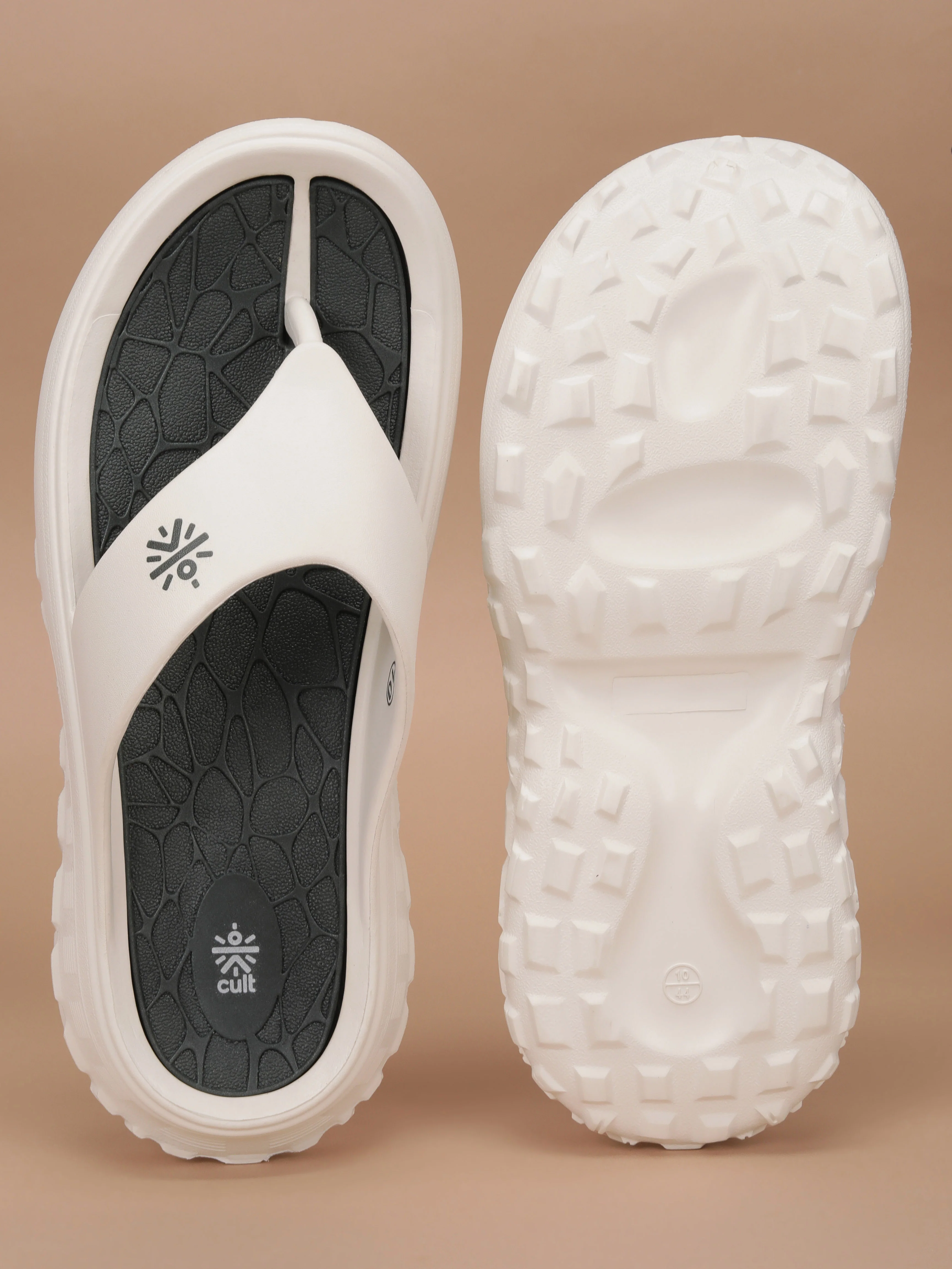 cult Men's TerraGrip Sliders - Off White - Image 8