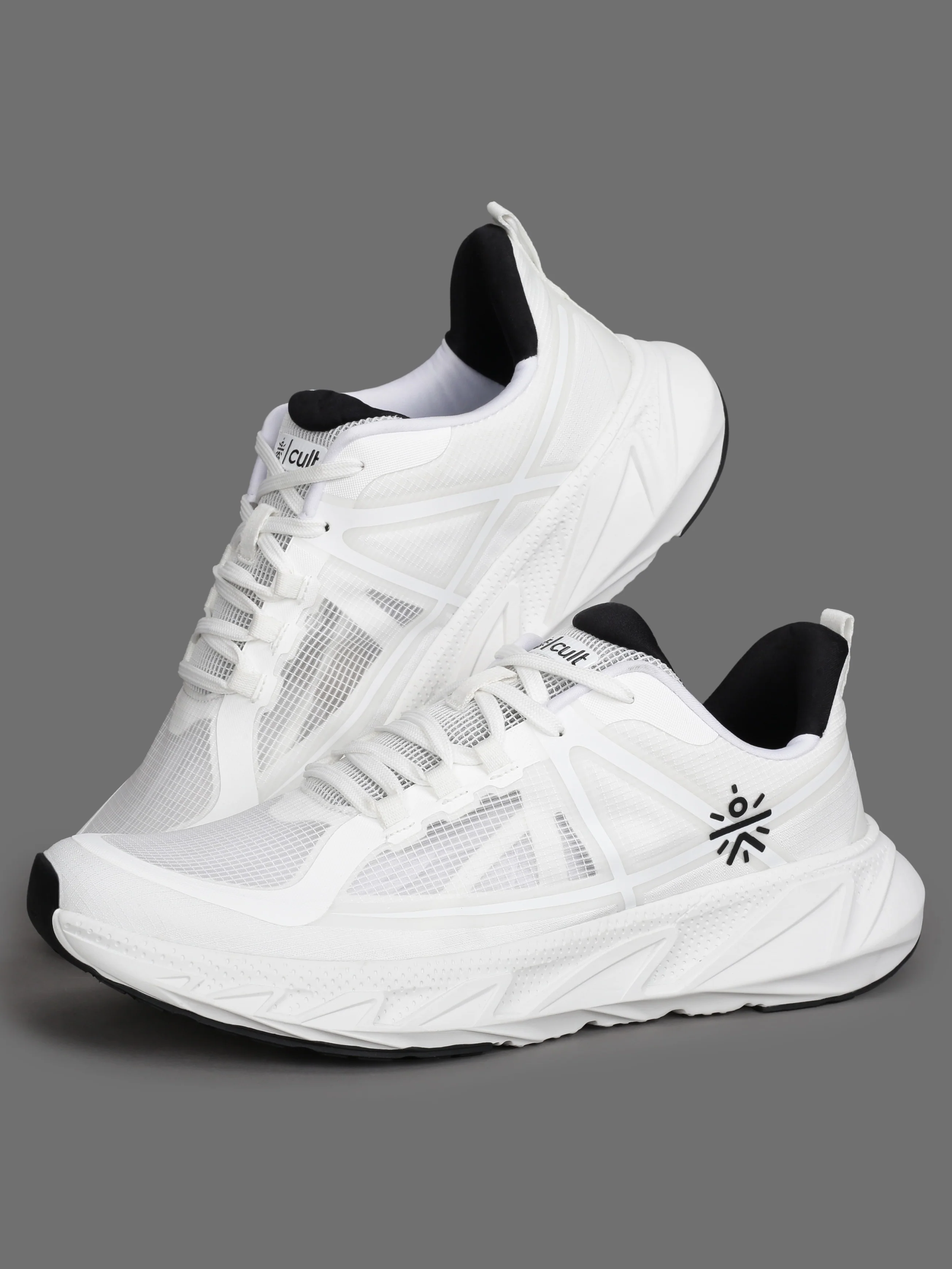 cult Men's Traverse Running Shoes - Off White - Image 3